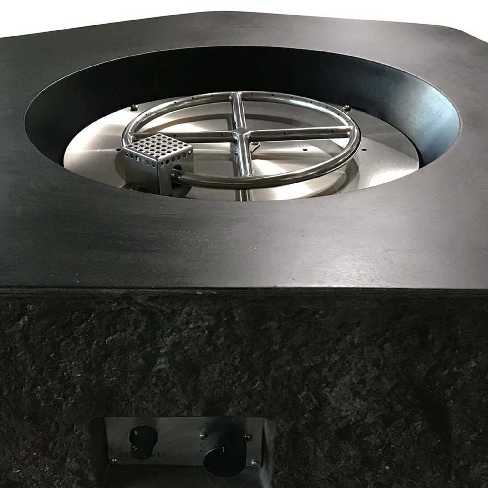 36" x 16" Hexagon Columbia Concrete Fire Pit by Elementi - Image 7