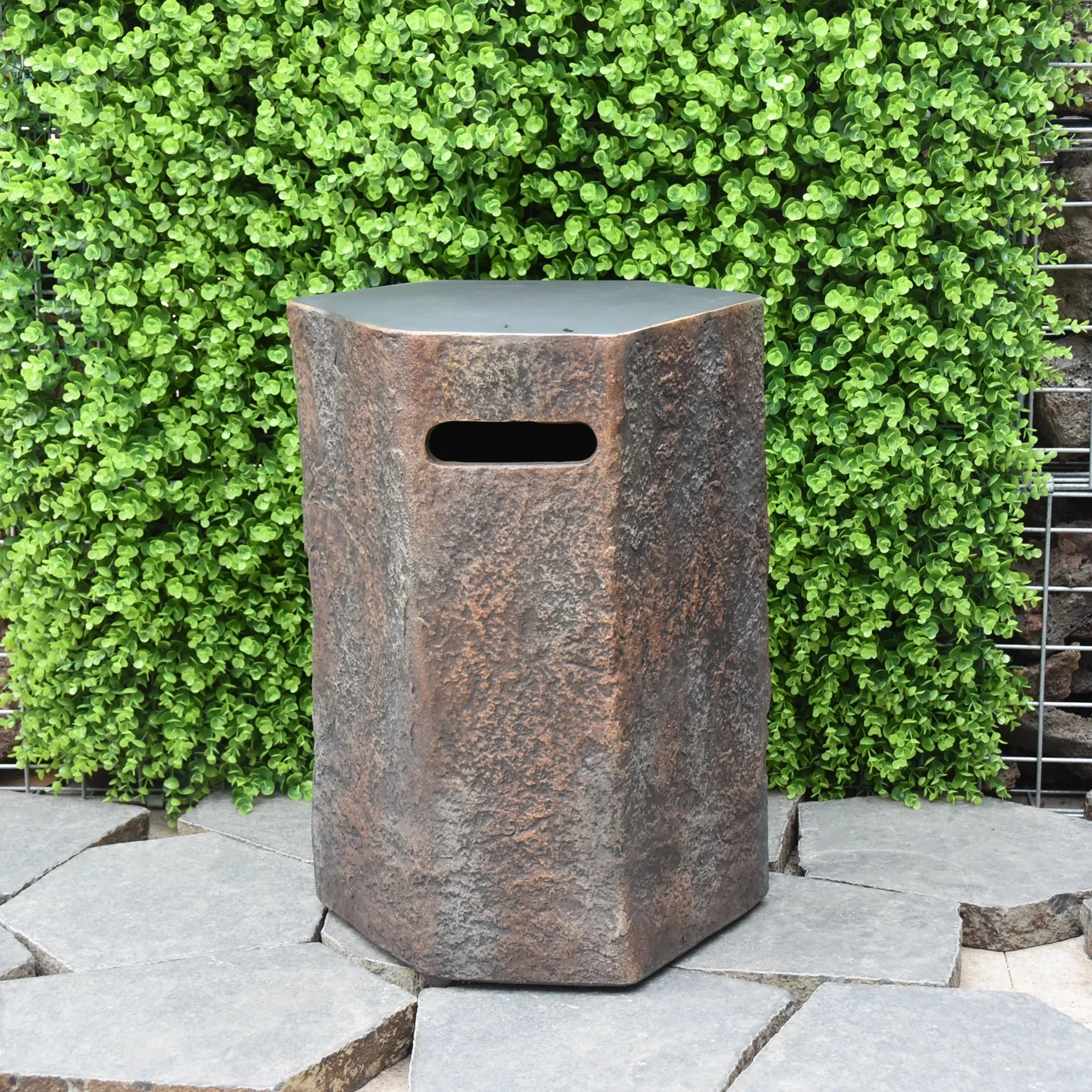 19" x 15" Hexagon Columbia Propane Tank Cover by Elementi - Image 2