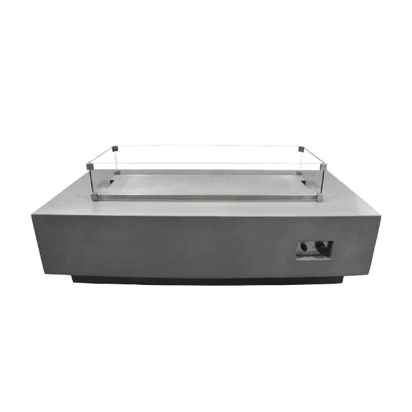 60" x 27" Rectangle Granville Concrete Fire Table by Elementi - Image 8