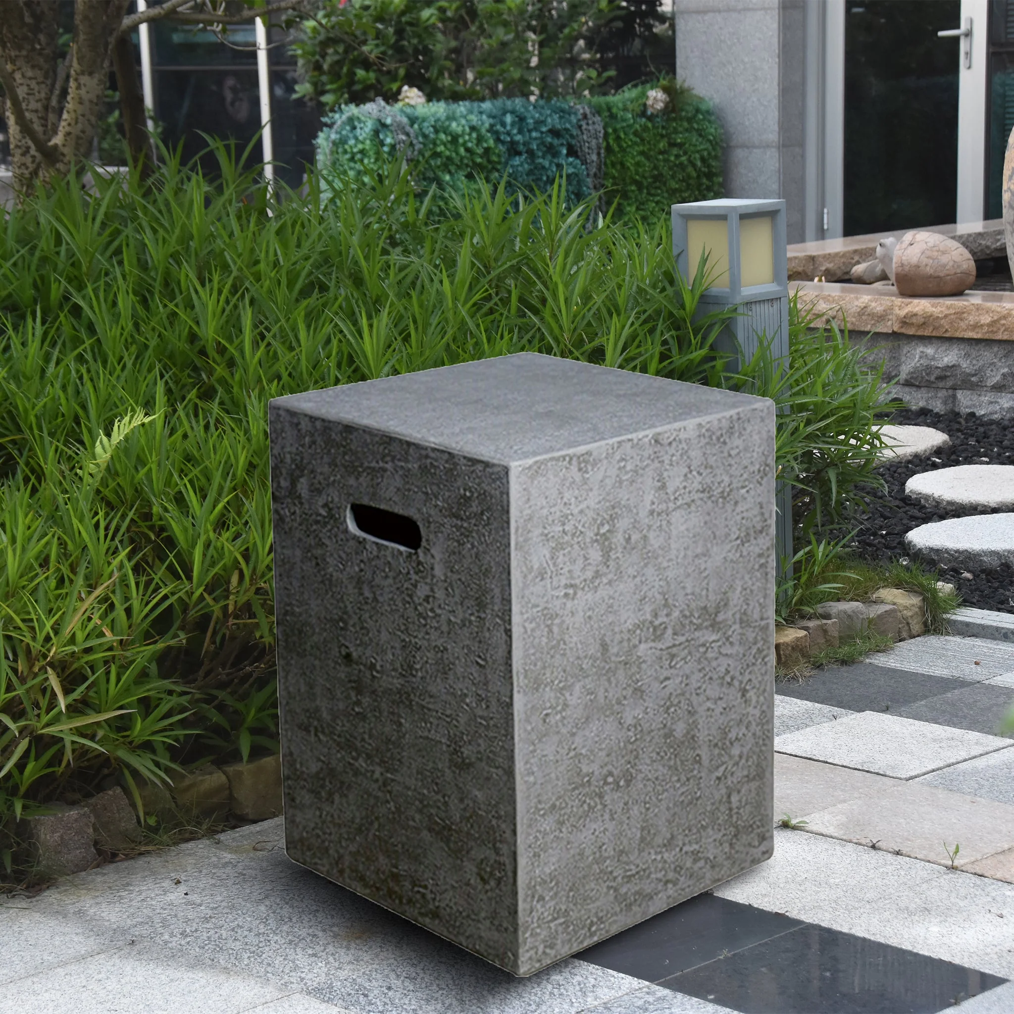 16" Square Grey Propane Tank Cover by Elementi - Image 3