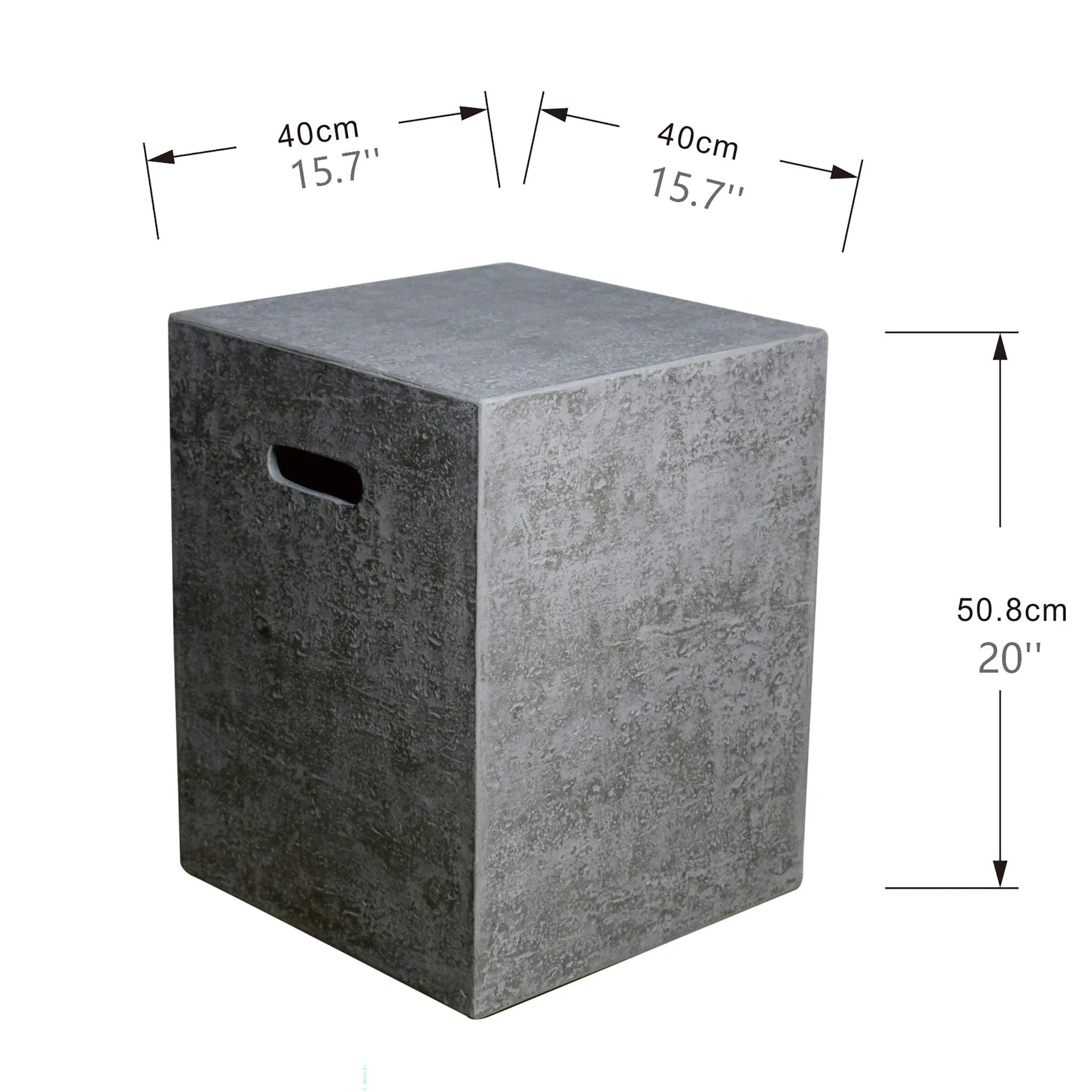 16" Square Grey Propane Tank Cover by Elementi - Image 5