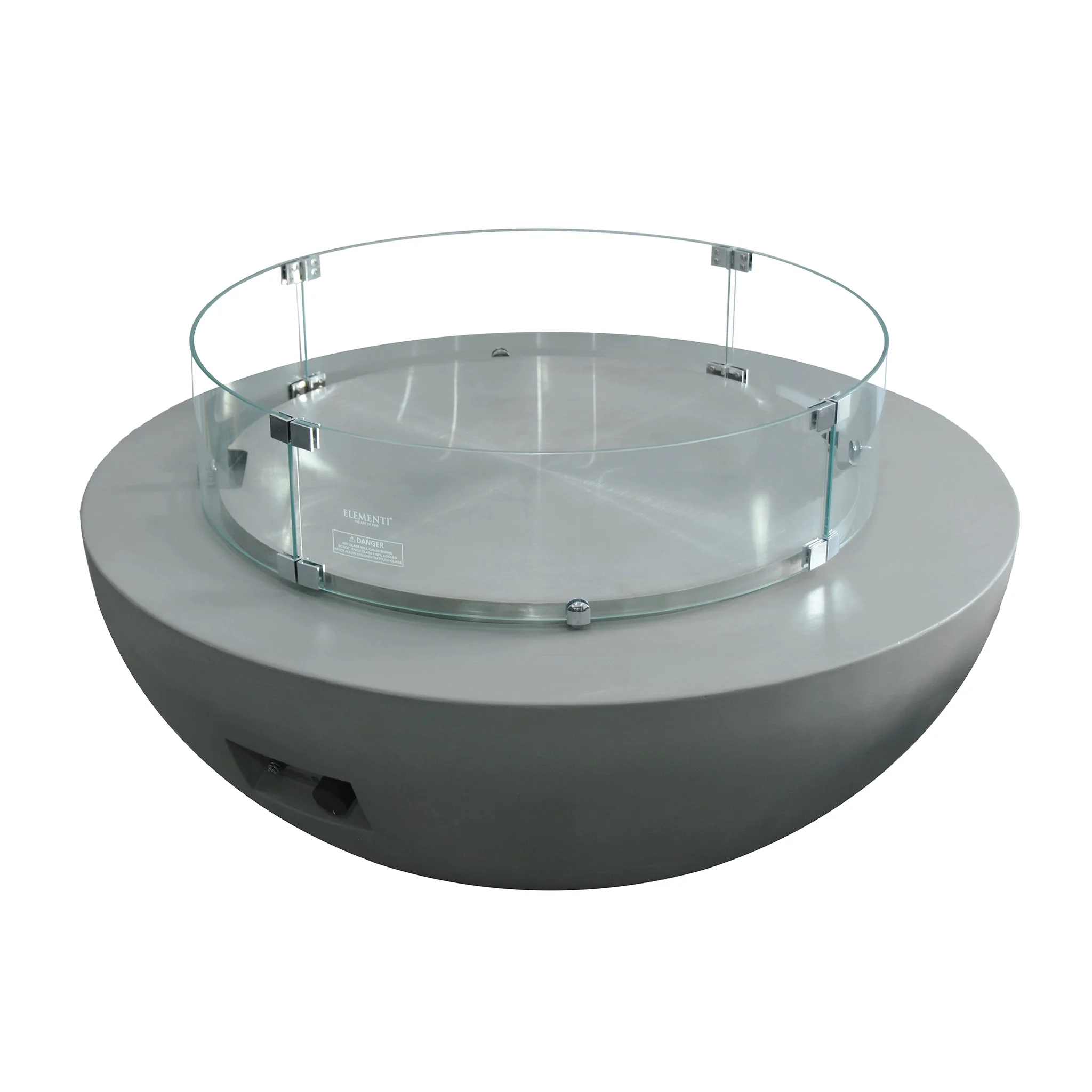 29" Round Lunar Stainless Steel Burner Cover by Elementi - Image 5