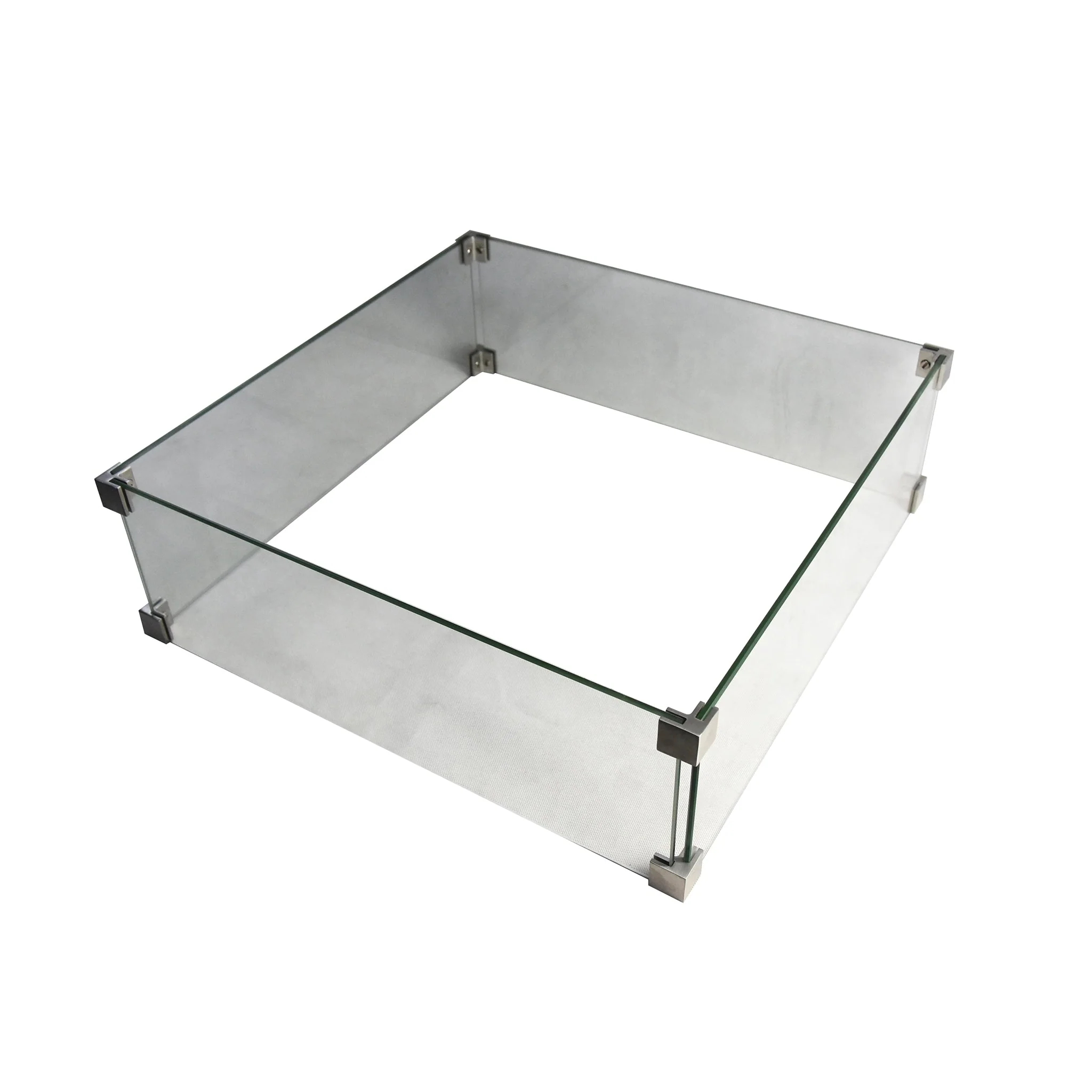 22" Square Manhattan Glass Wind Guard by Elementi - Image 3