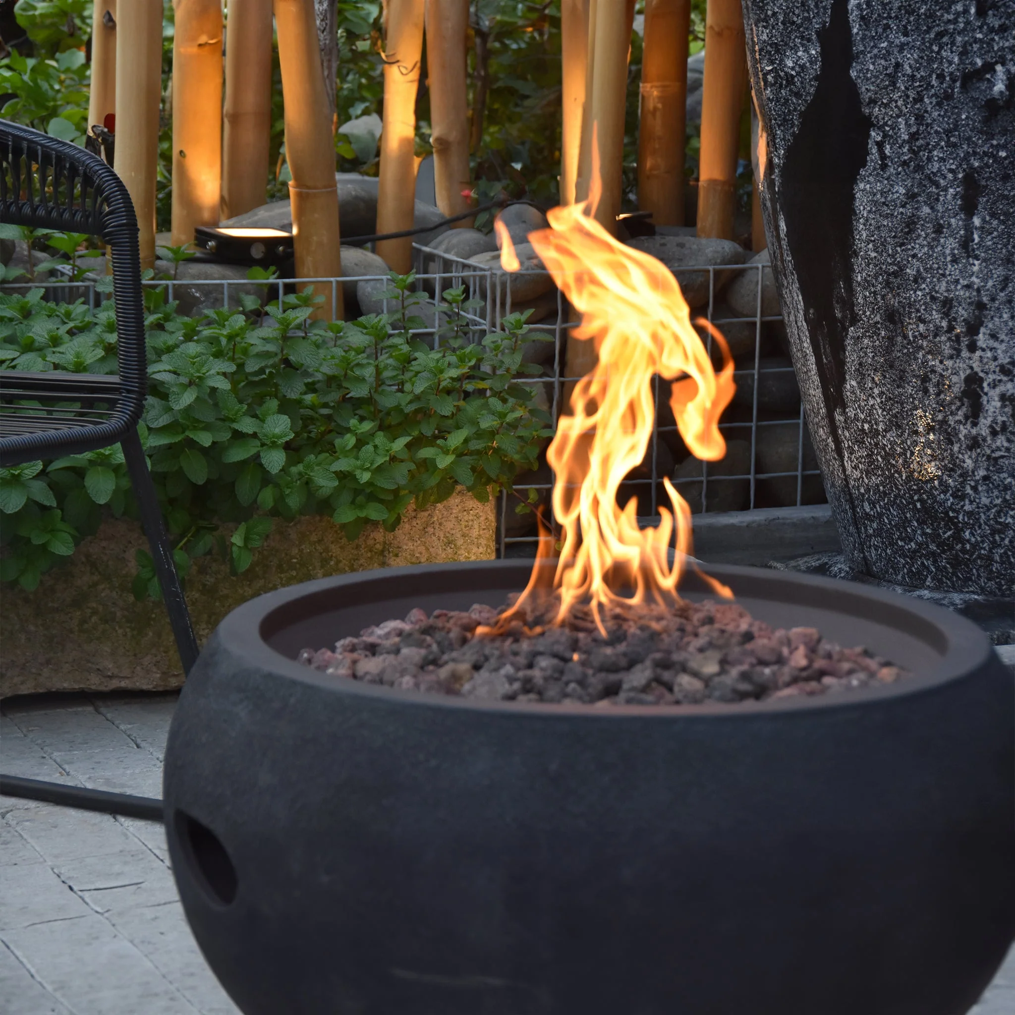 27" Round York Propane Gas Fire Bowl by Elementi - Image 10