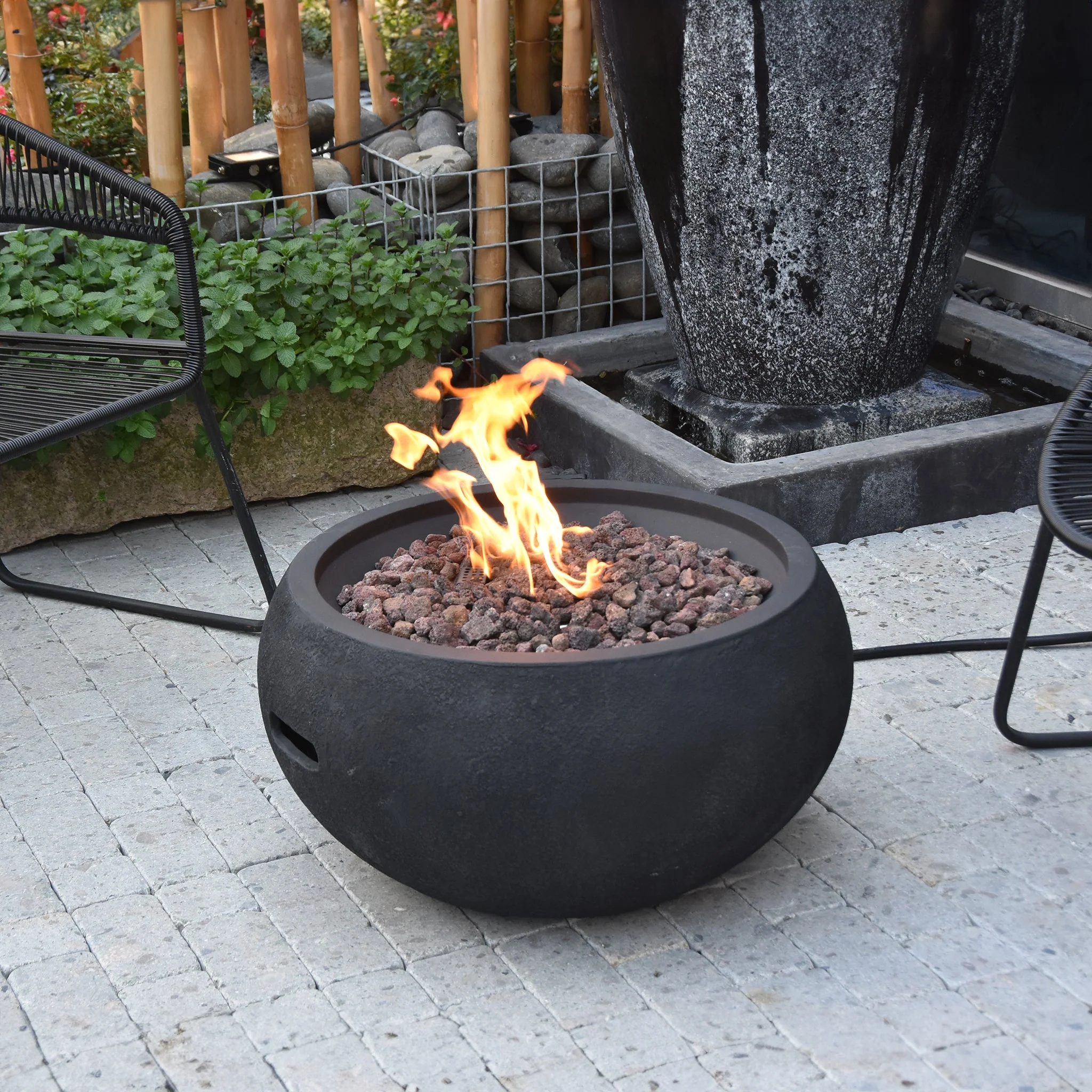 27" Round York Propane Gas Fire Bowl by Elementi - Image 9
