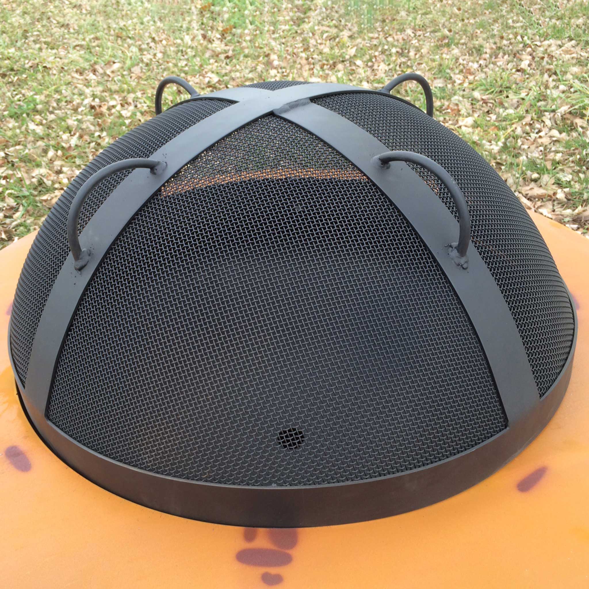 Fire Pit Art 34.5" Artisan Spark Guard with Top Handles - Image 8