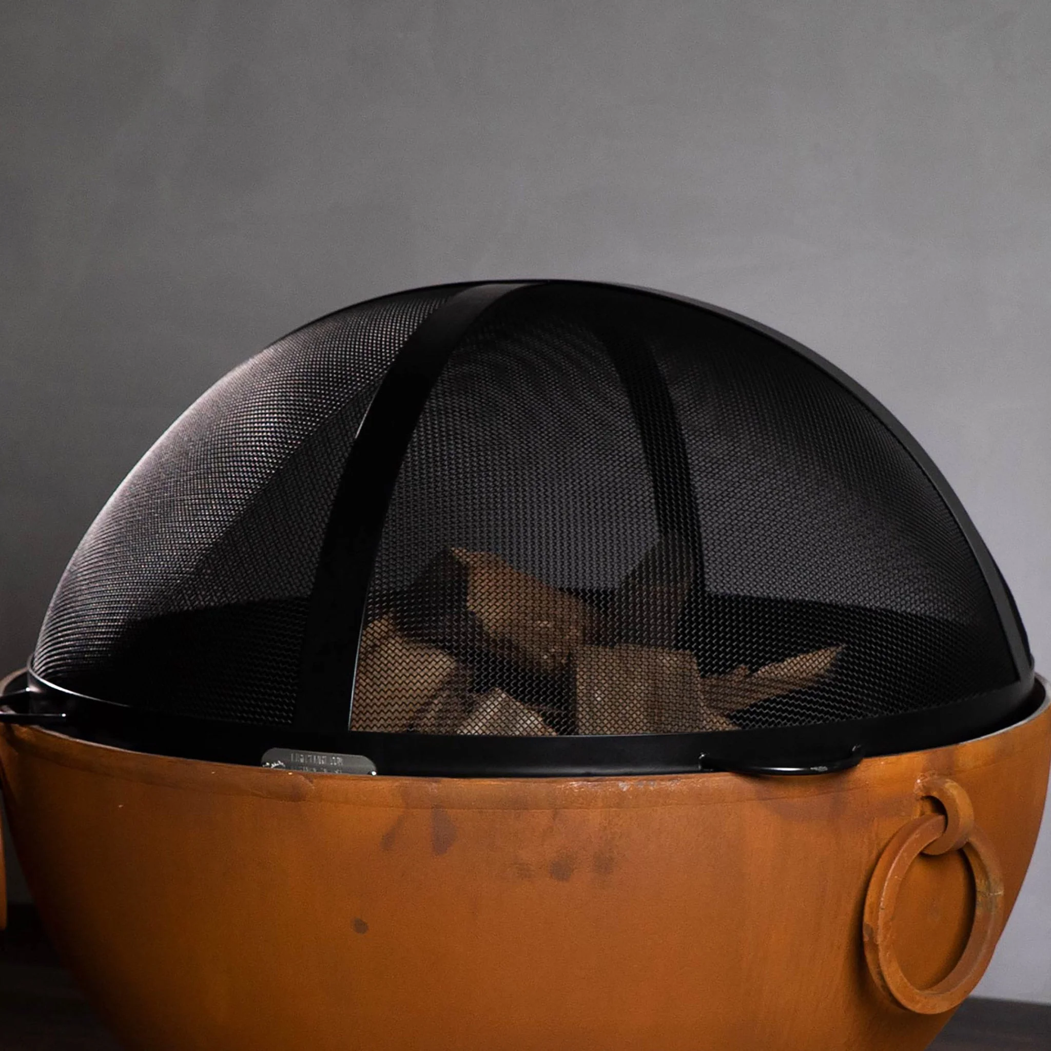 Fire Pit Art 40" Artisan Spark Guard with Bottom Handles - Image 2