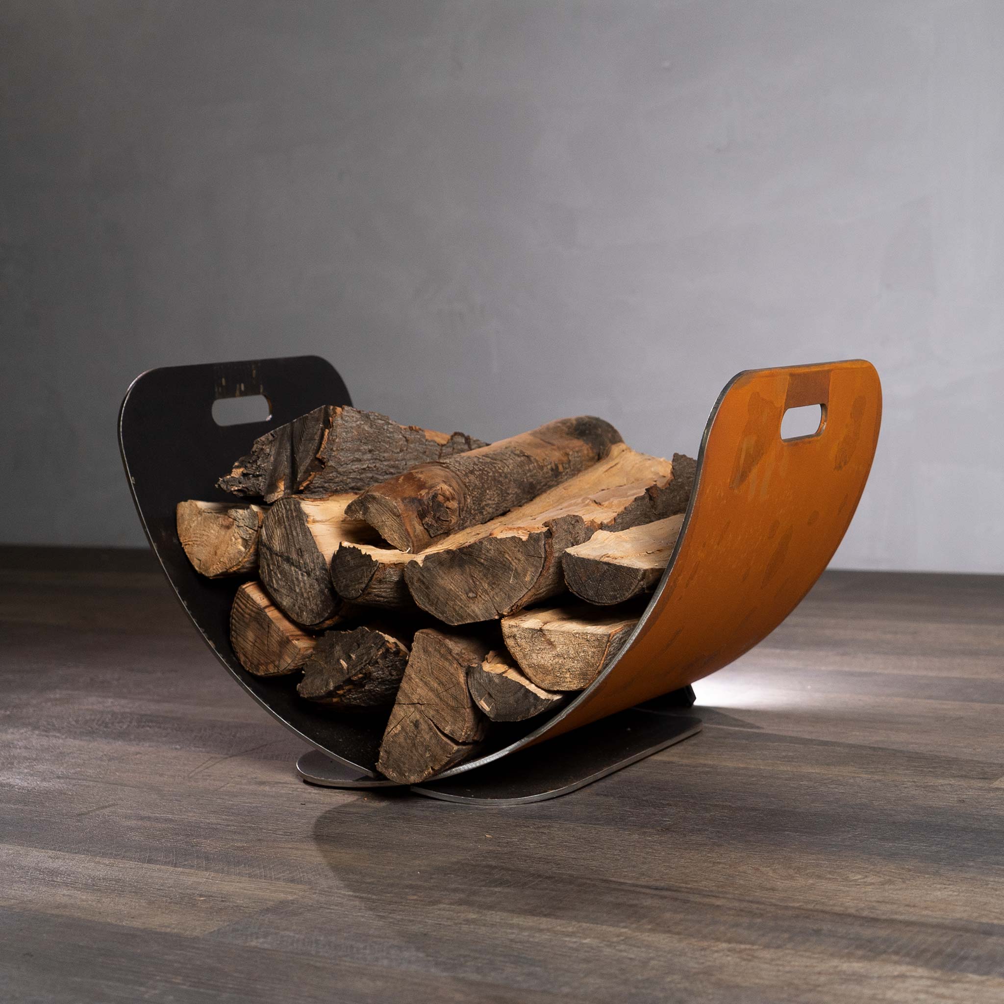 Fire Pit Art Carbon Steel Wings in Flight Log Rack - Image 5
