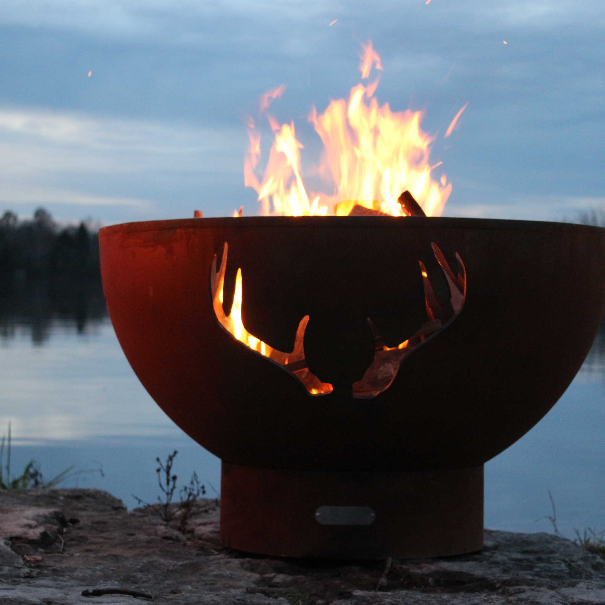 Fire Pit Art Antlers Fire Pit