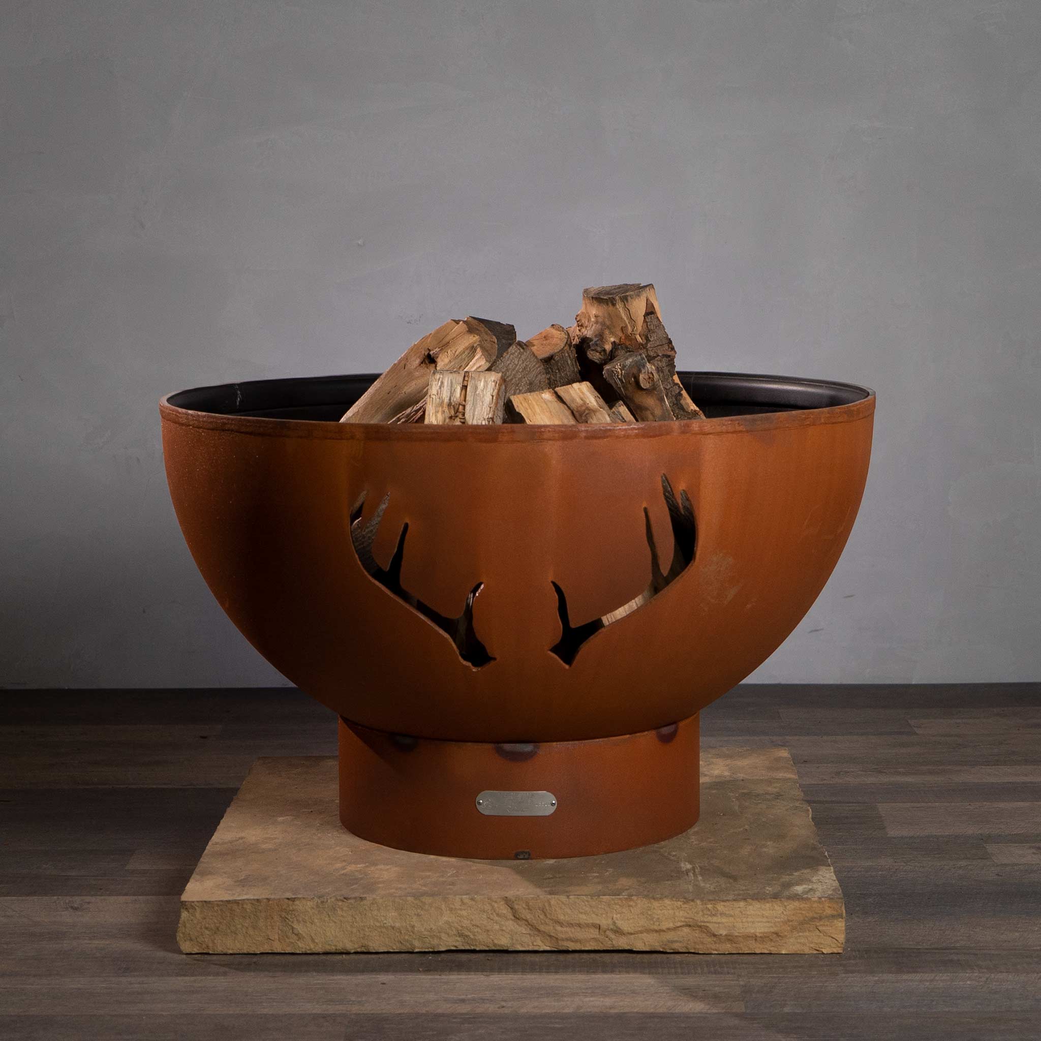Fire Pit Art Antlers Fire Pit - Image 4