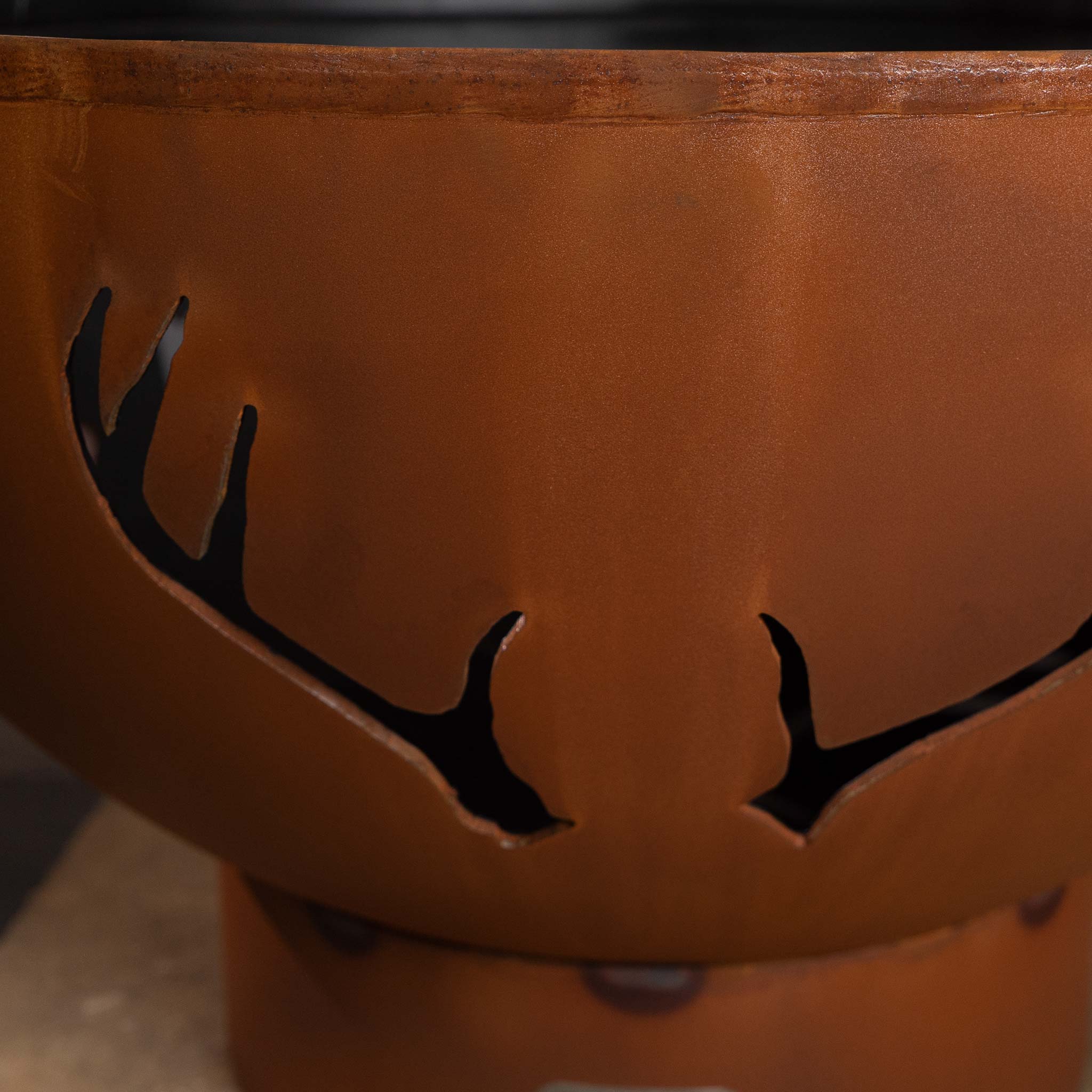 Fire Pit Art Antlers Fire Pit - Image 9
