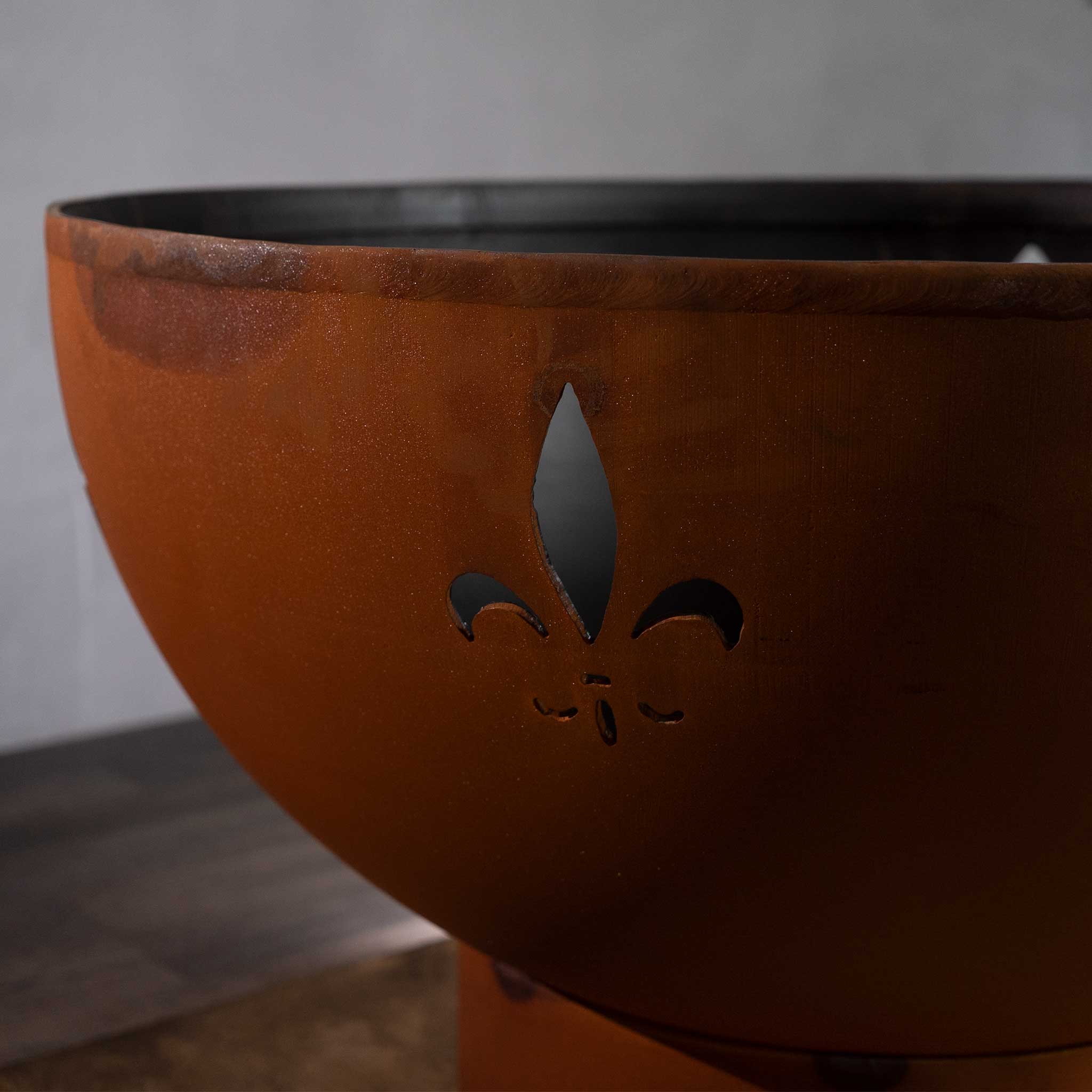 Fire Pit Art Fleur de Lis Fire Pit - Image 13