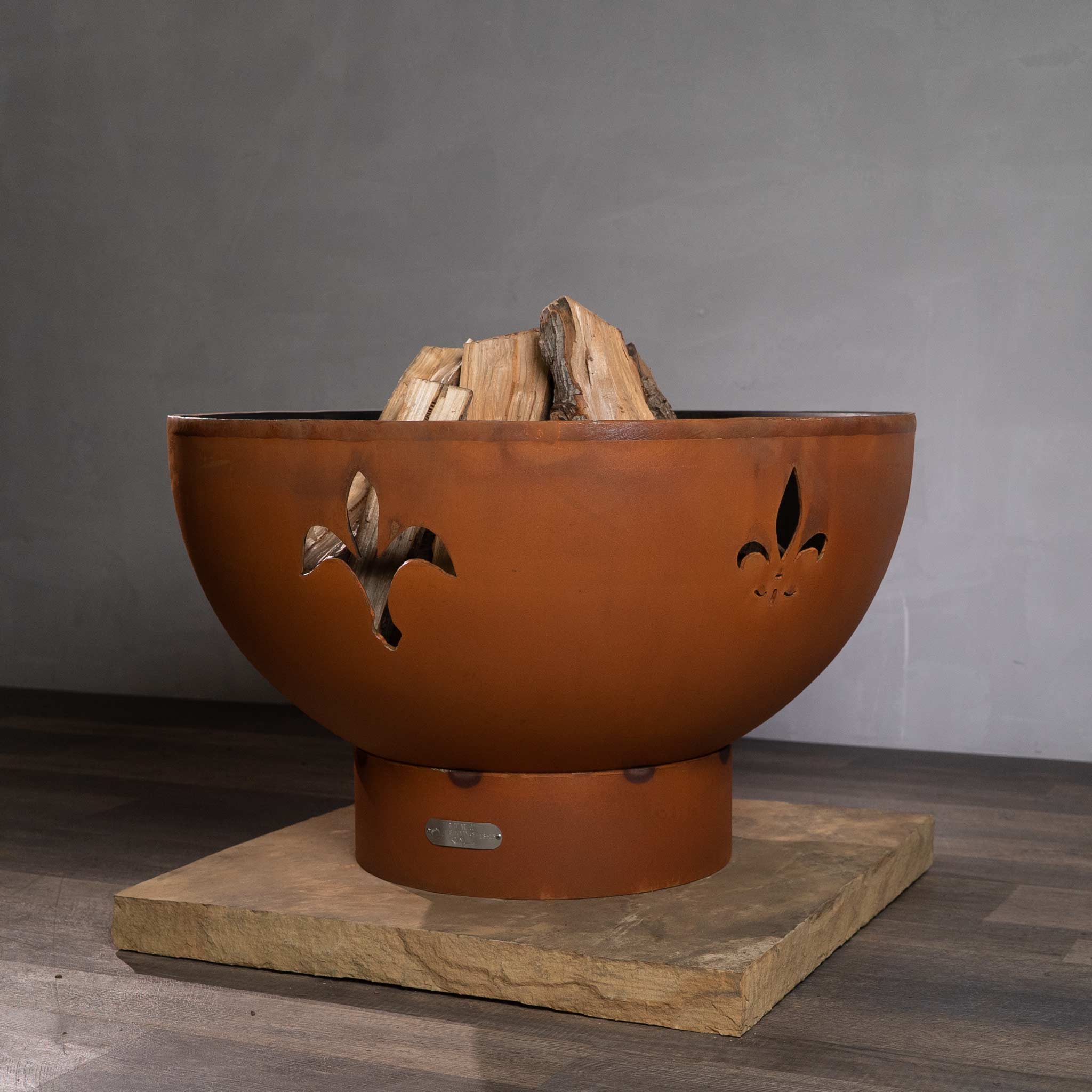 Fire Pit Art Fleur de Lis Fire Pit - Image 15