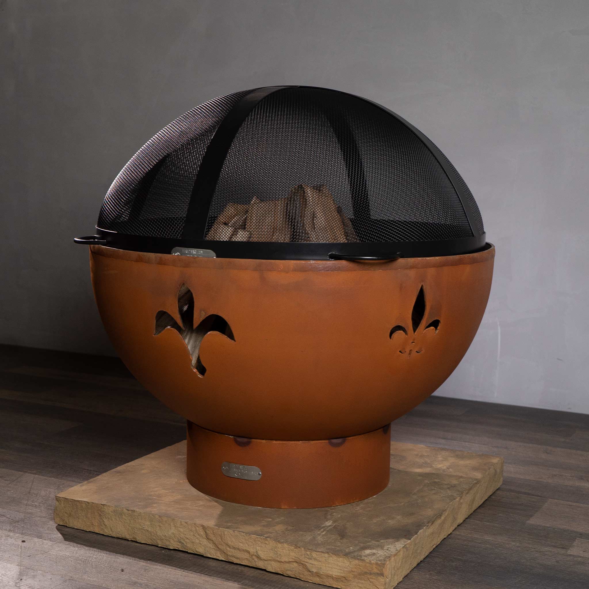 Fire Pit Art Fleur de Lis Fire Pit - Image 18