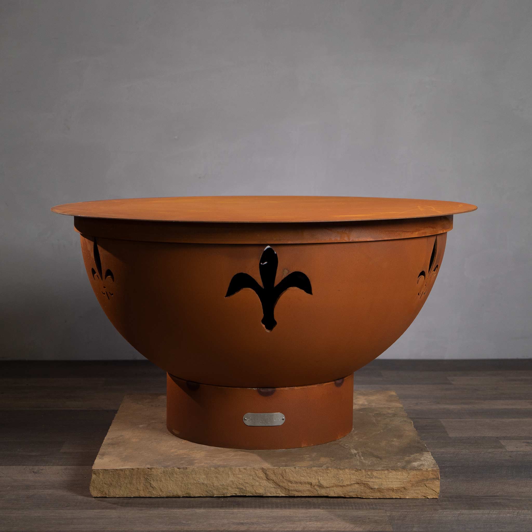 Fire Pit Art Fleur de Lis Fire Pit - Image 20