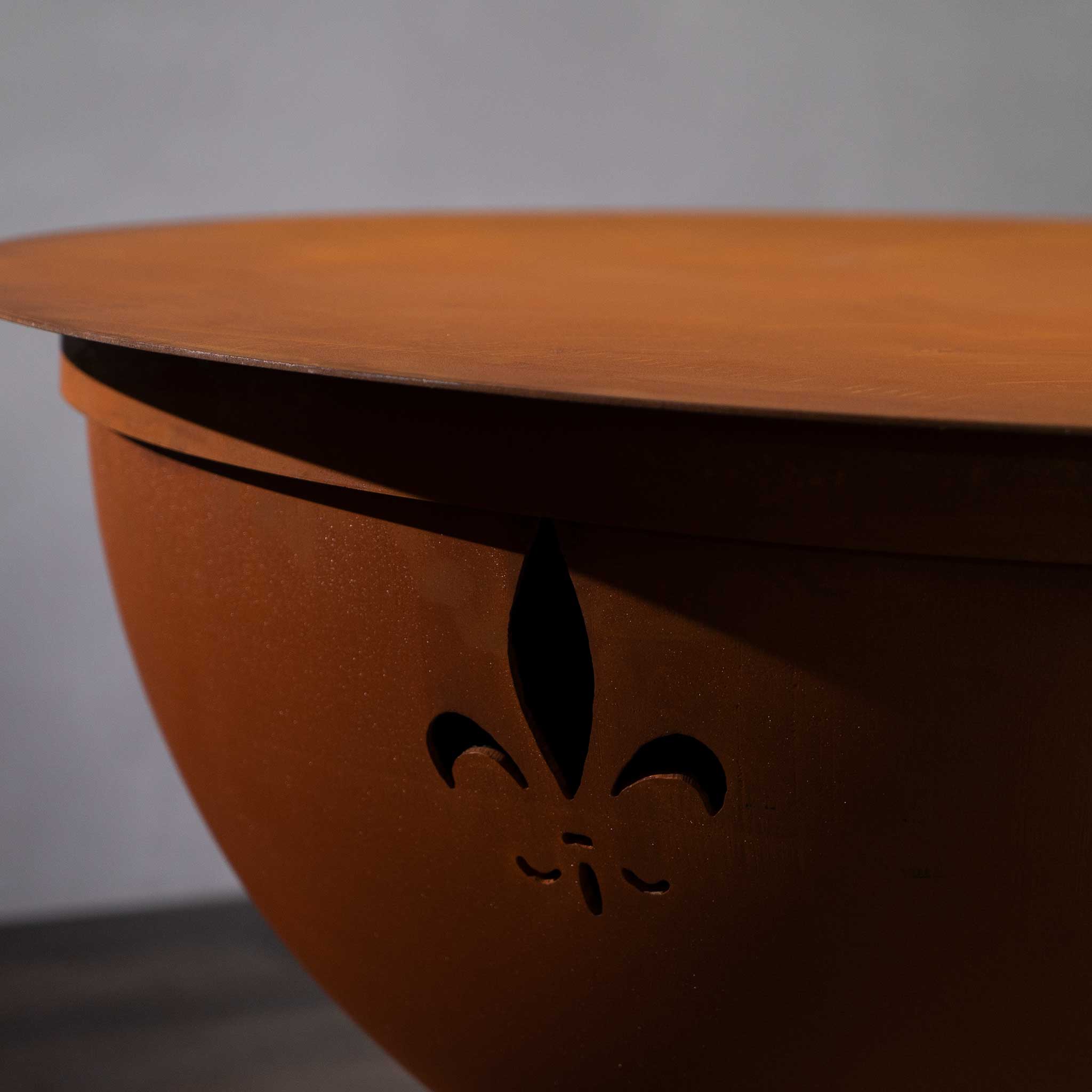 Fire Pit Art Fleur de Lis Fire Pit - Image 23