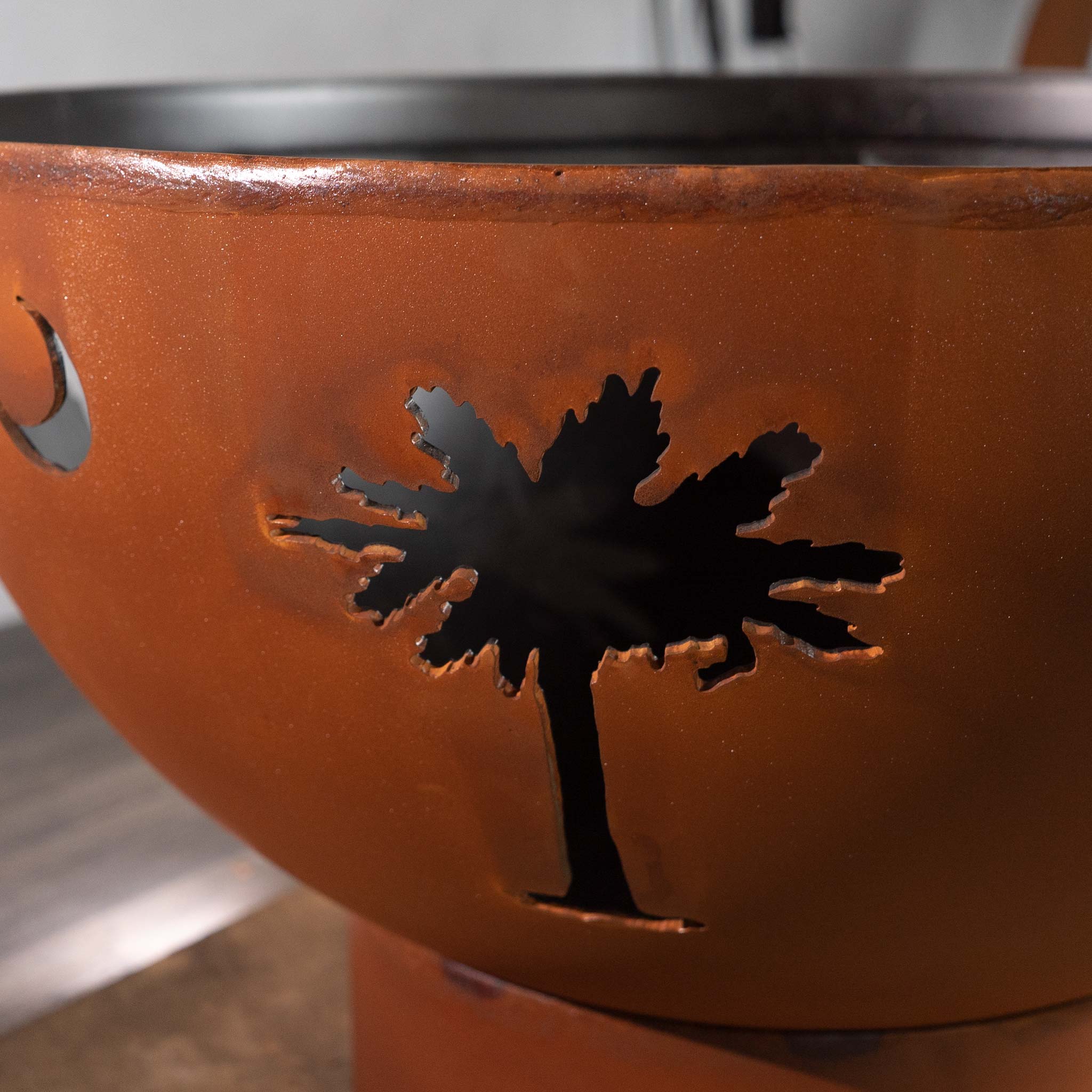 Fire Pit Art Tropical Moon Fire Pit - Image 10