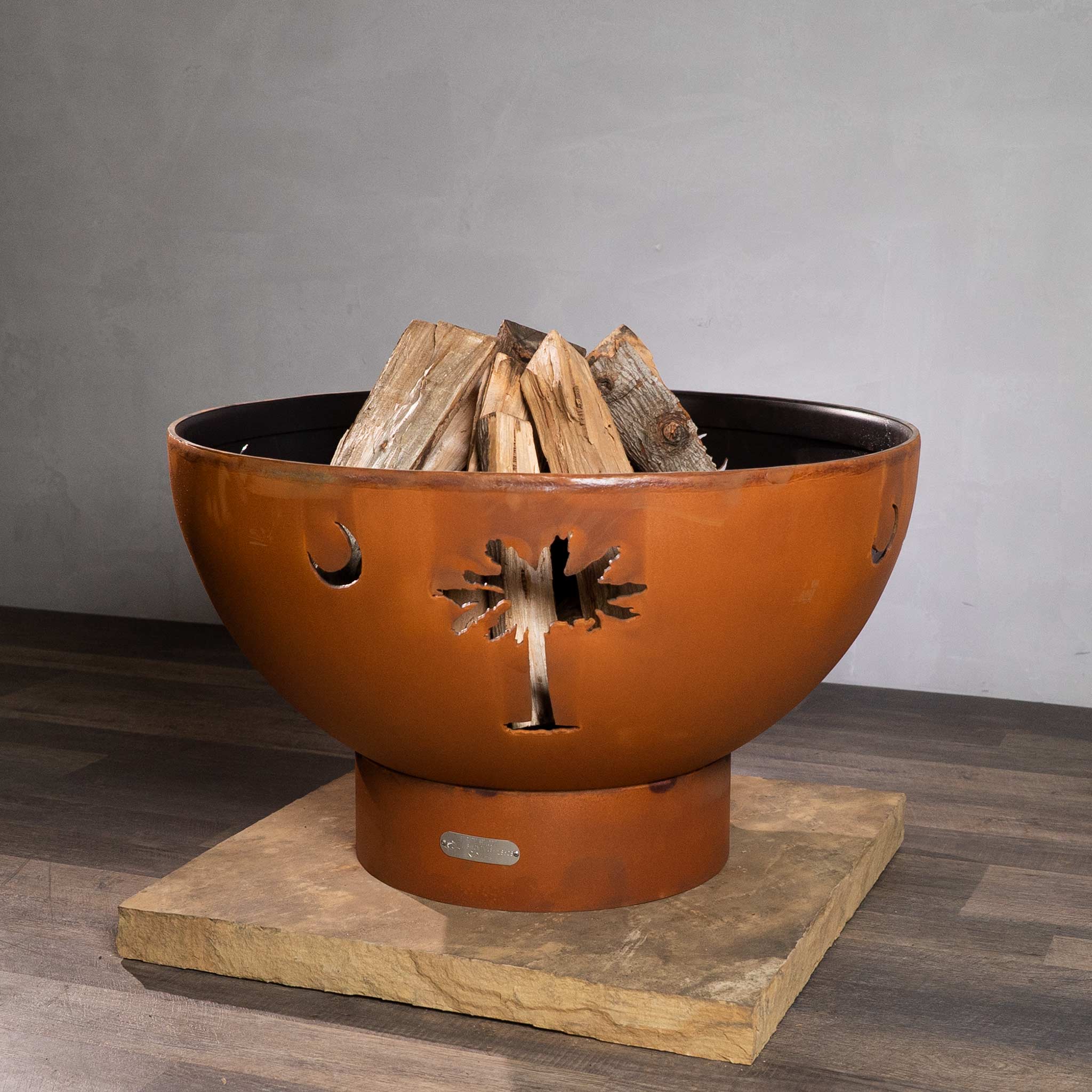 Fire Pit Art Tropical Moon Fire Pit - Image 11