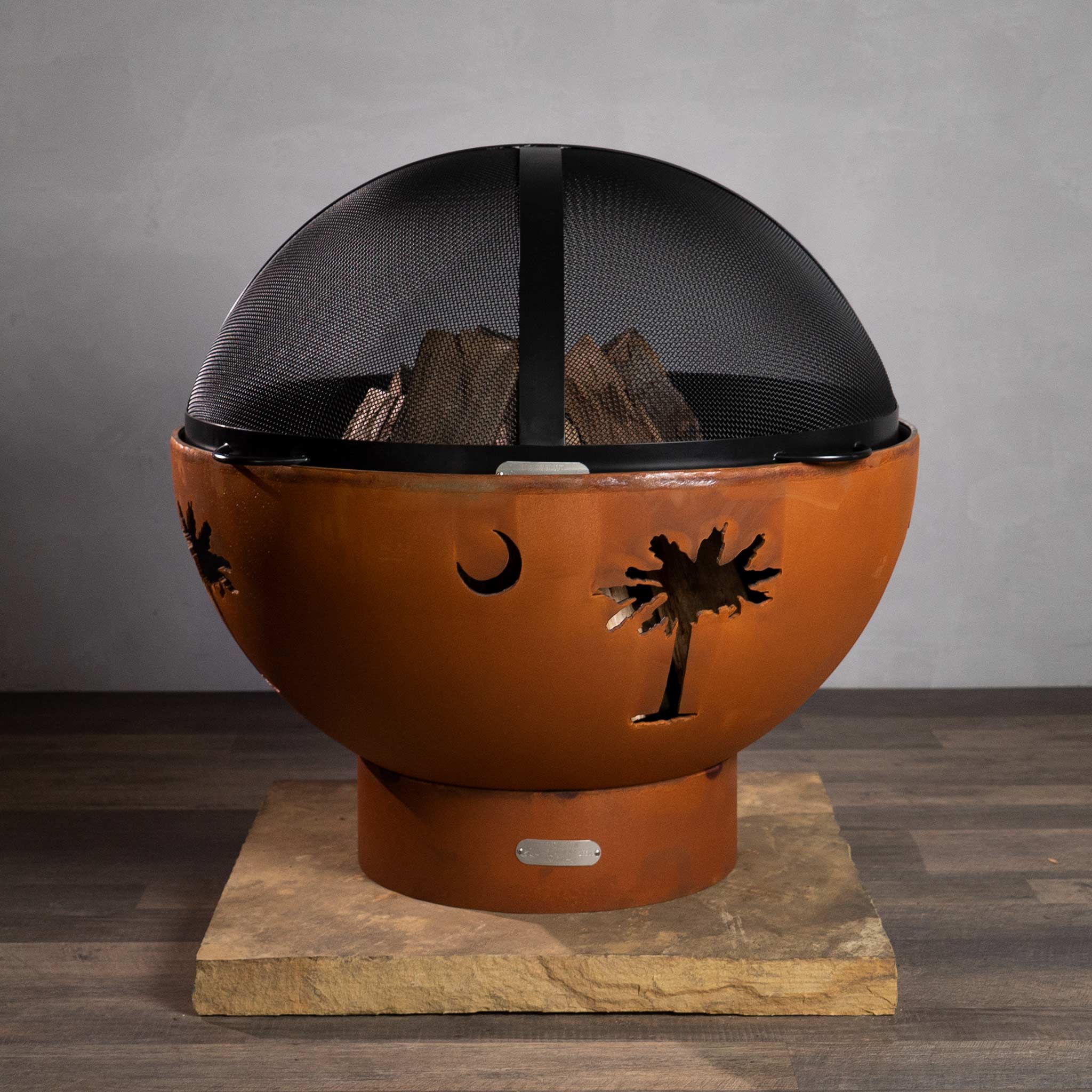 Fire Pit Art Tropical Moon Fire Pit - Image 12