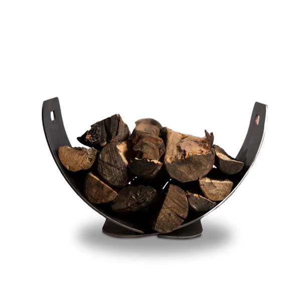 Fire Pit Art Stainless Steel Wings in Flight Log Rack - Image 3