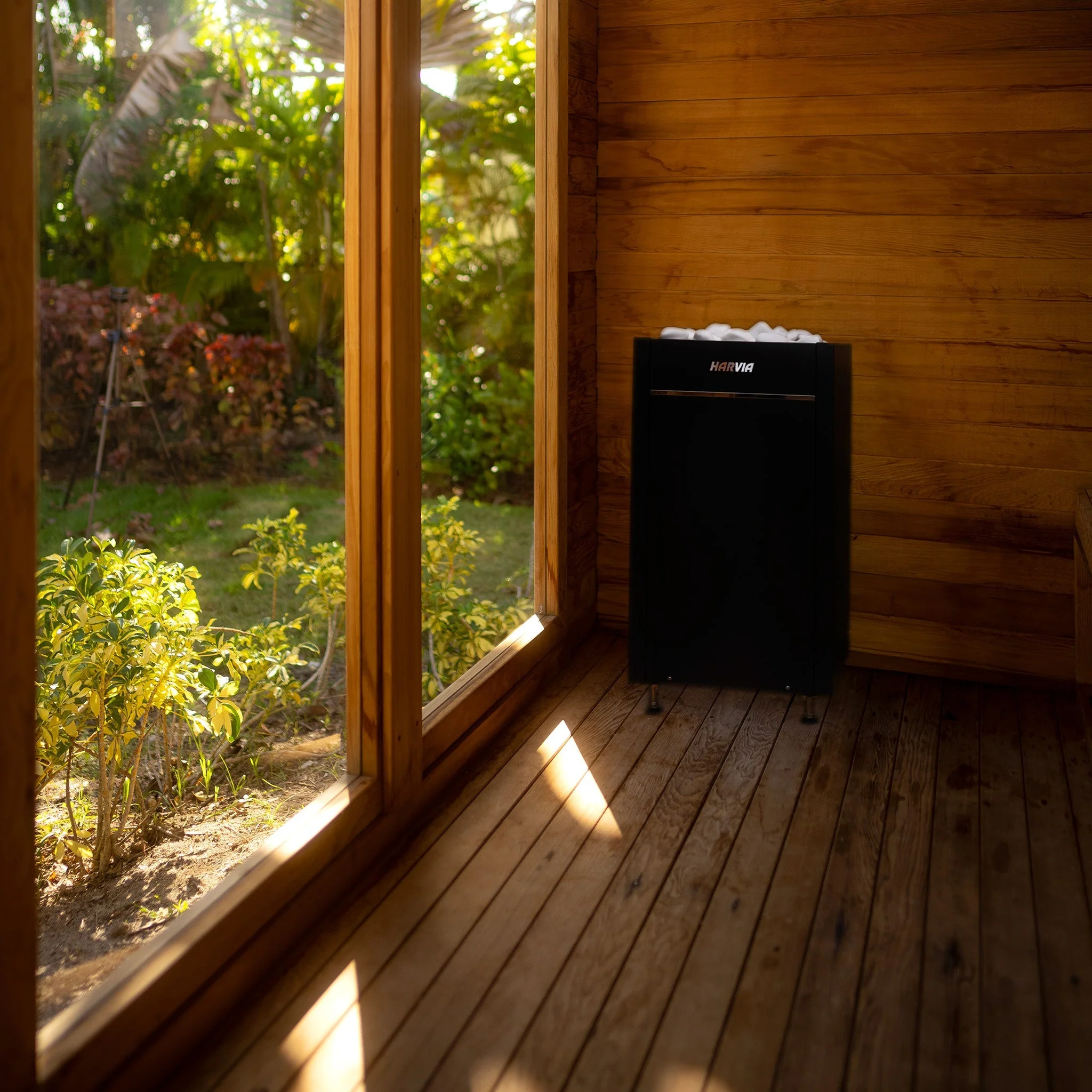 Garden Outdoor Sauna - 8 Person w/ Harvia Spirit Wi-Fi 8kW Heater - Image 4