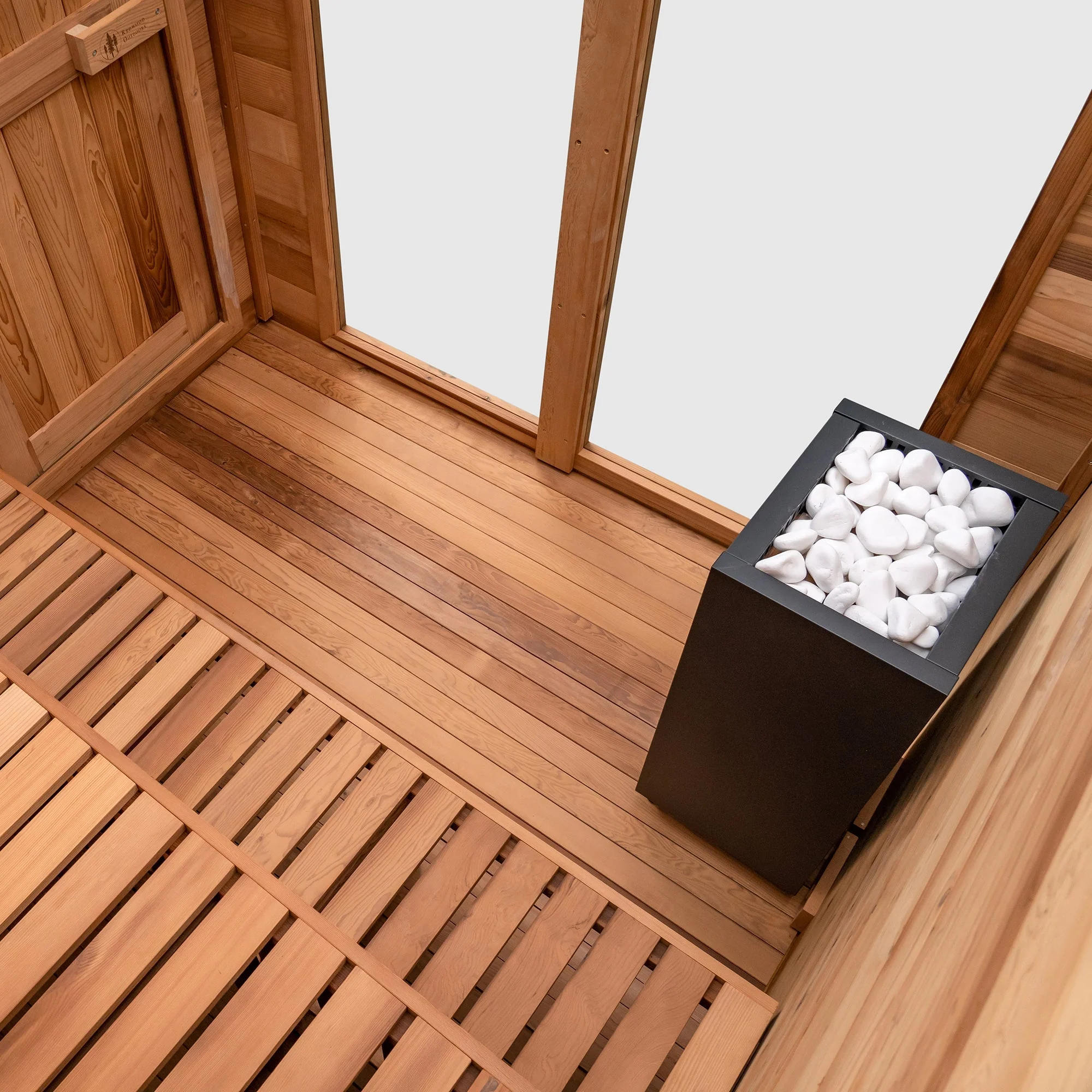Garden Outdoor Sauna - 8 Person w/ Harvia Spirit Wi-Fi 8kW Heater - Image 8