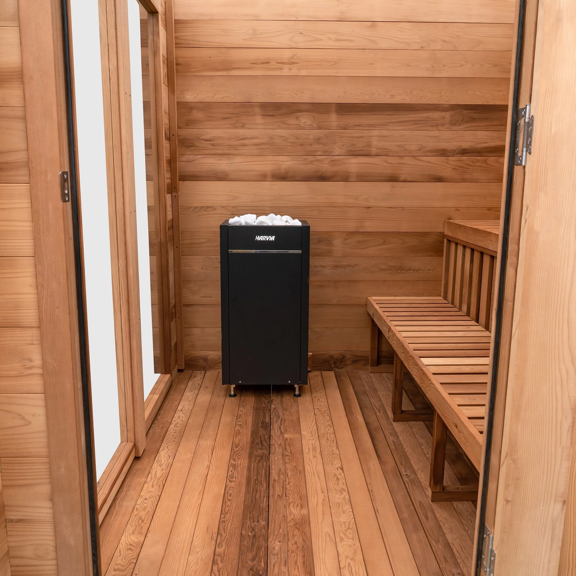Garden Outdoor Sauna - 8 Person w/ Harvia Spirit Wi-Fi 8kW Heater - Image 9