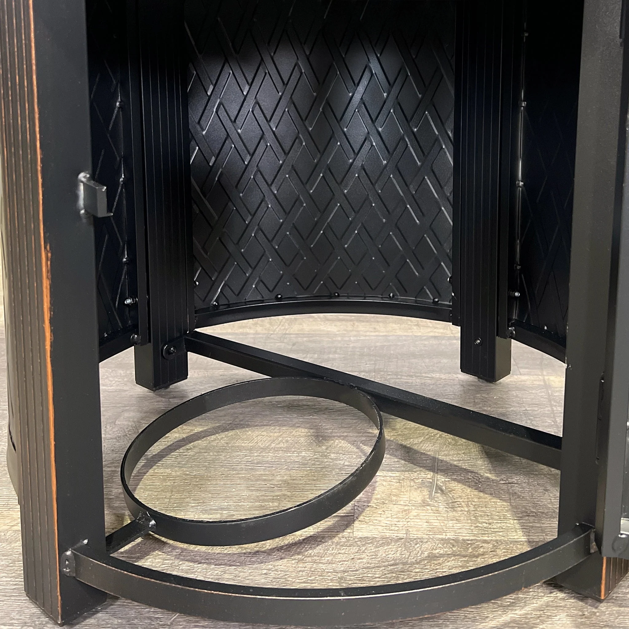 Golden Flame Avalon 34” Round Cast Aluminum Natural Gas Fire Table | DW-FXRR22502-NG - Image 8