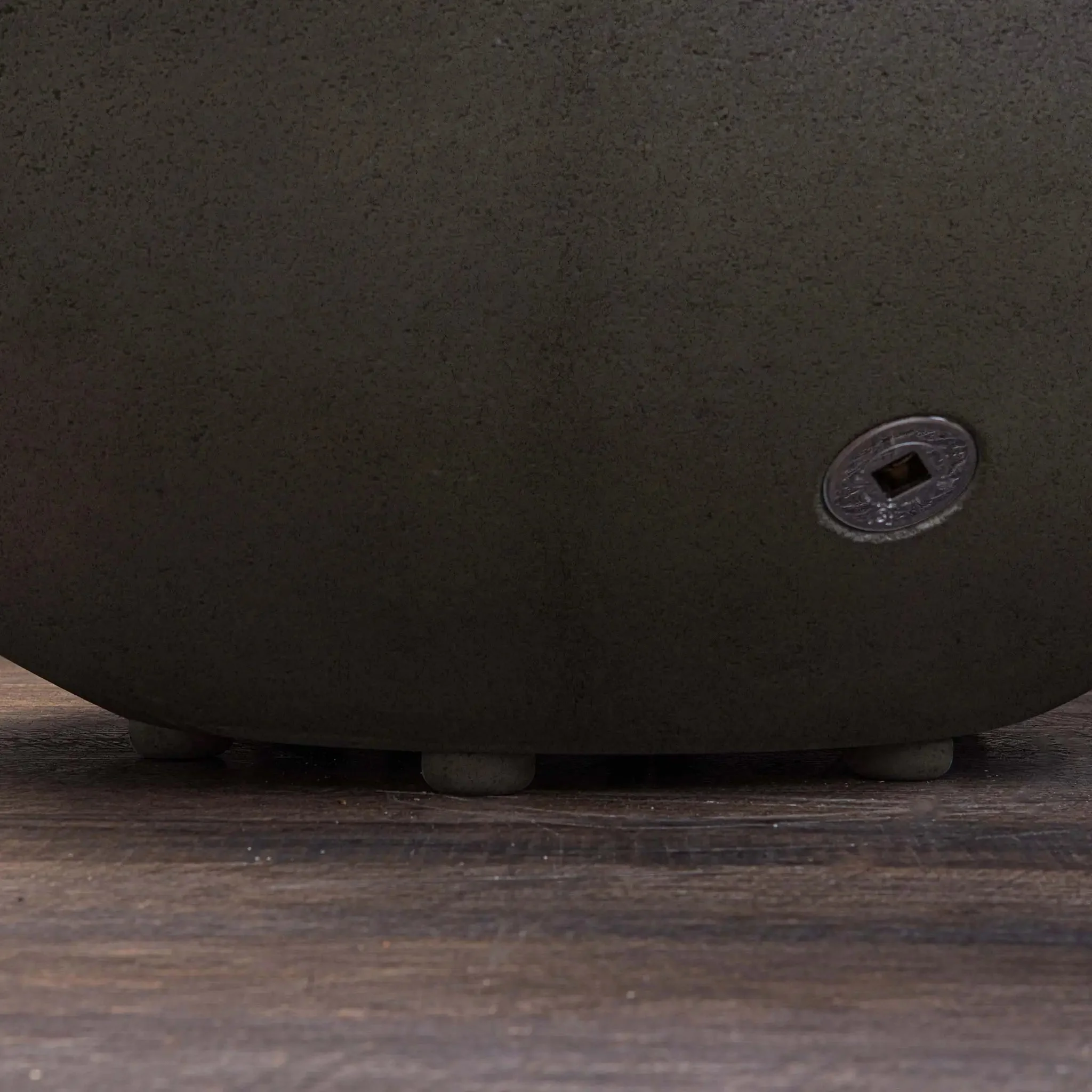 36" Round Rustic Gravity Concrete (GFRC) Fire Pit - Propane Gas Hardline - 110V CSA On/Off Electronic Ignition System - Brown by Starfire Designs - Image 13