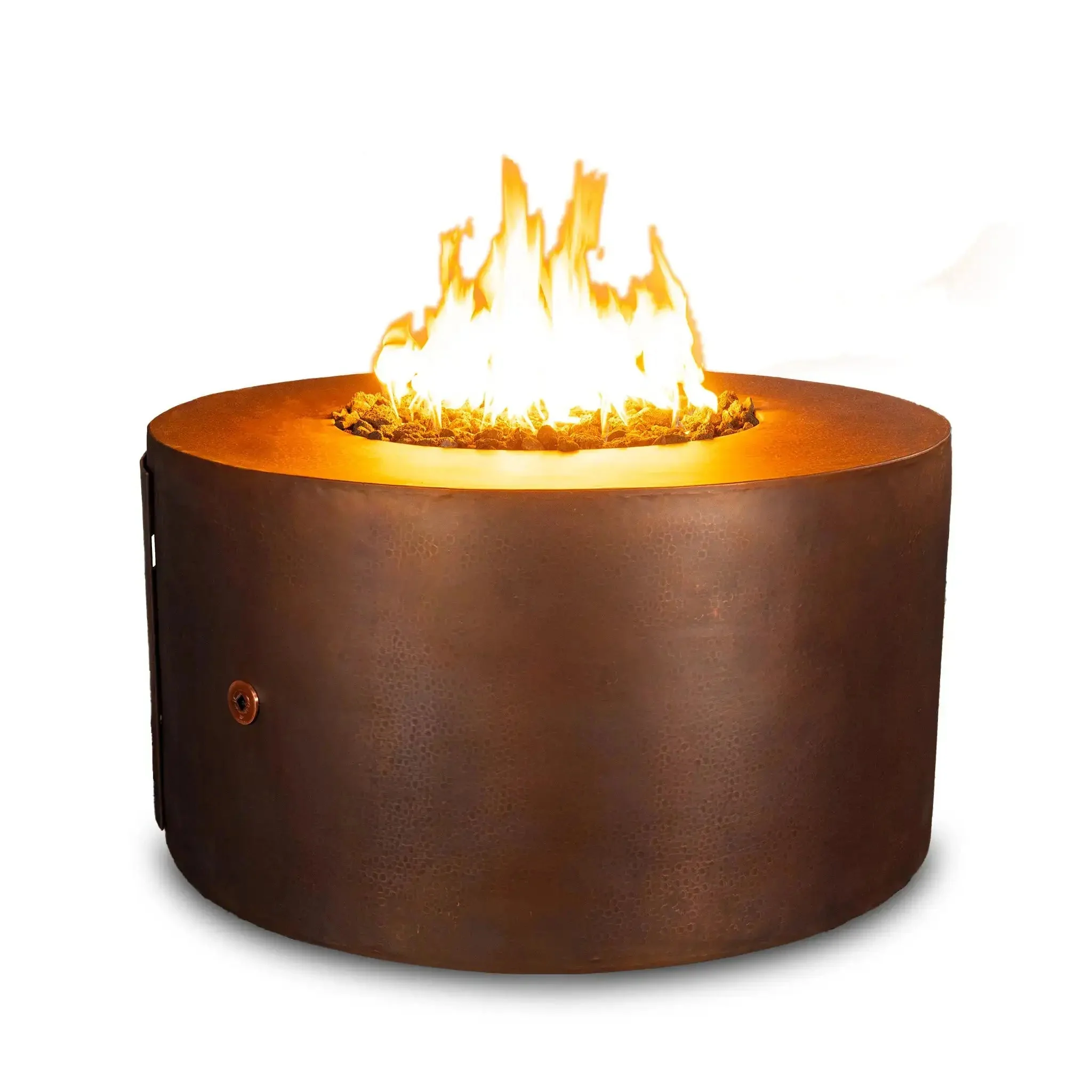 Gravity Moreno 45" W Round Copper Fire Pit - MORGRAV4524 by Starfire Designs