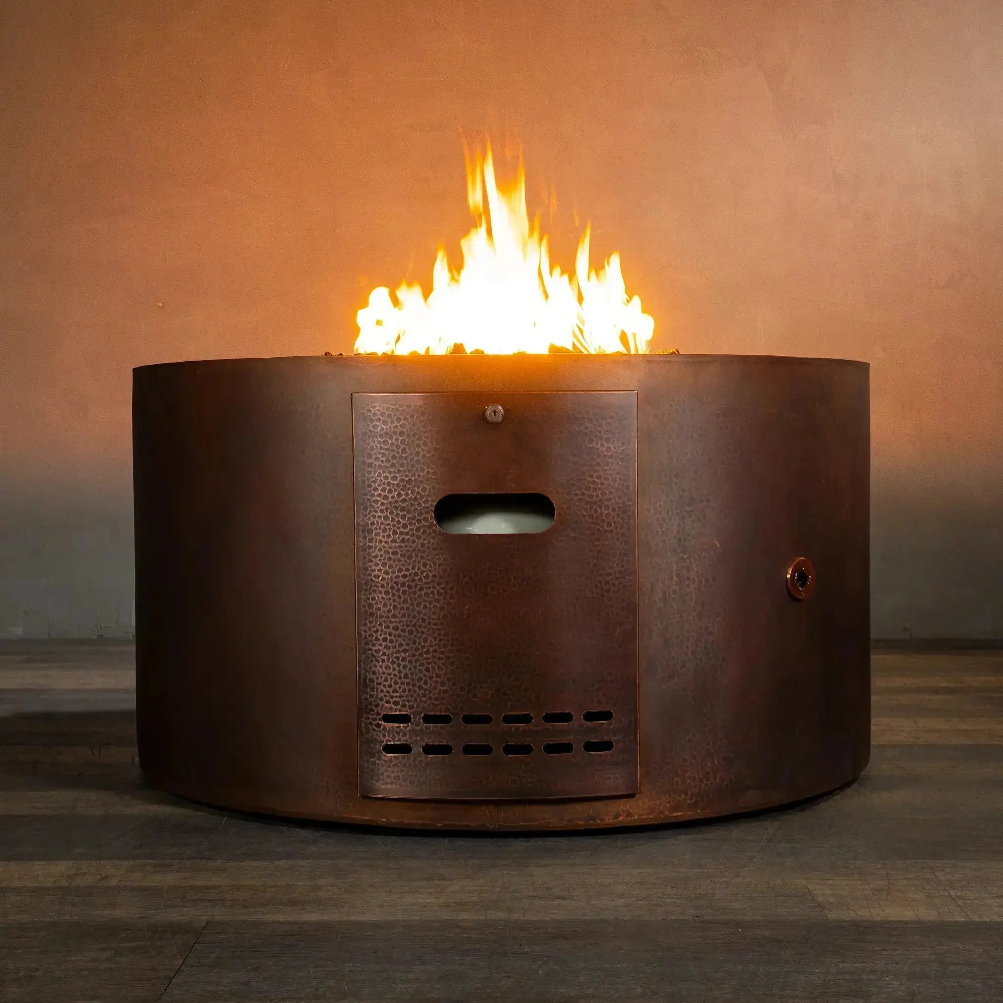 Gravity Moreno 45" W Round Copper Fire Pit - MORGRAV4524 by Starfire Designs - Image 3