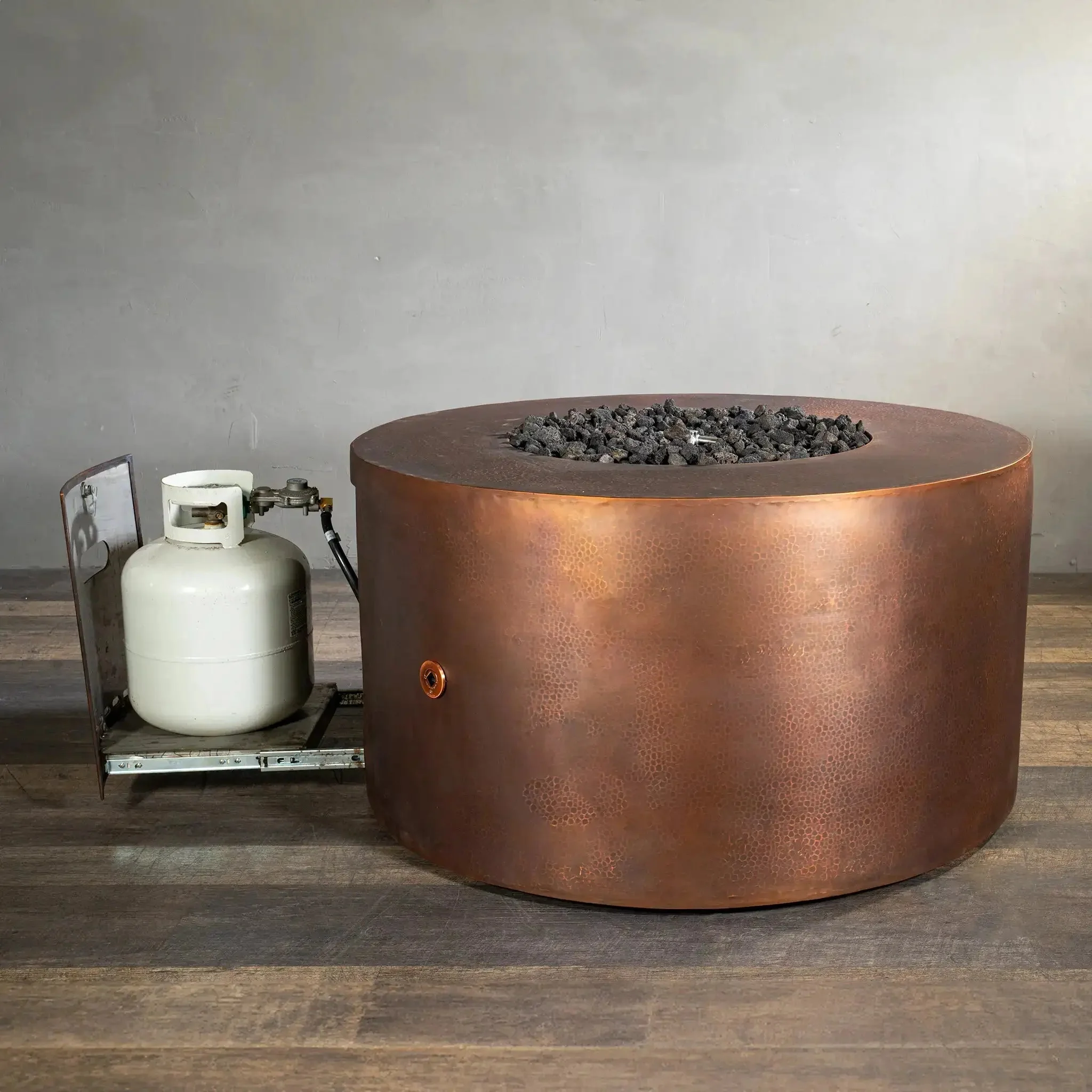 Gravity Moreno 45" W Round Copper Fire Pit - MORGRAV4524 by Starfire Designs - Image 6