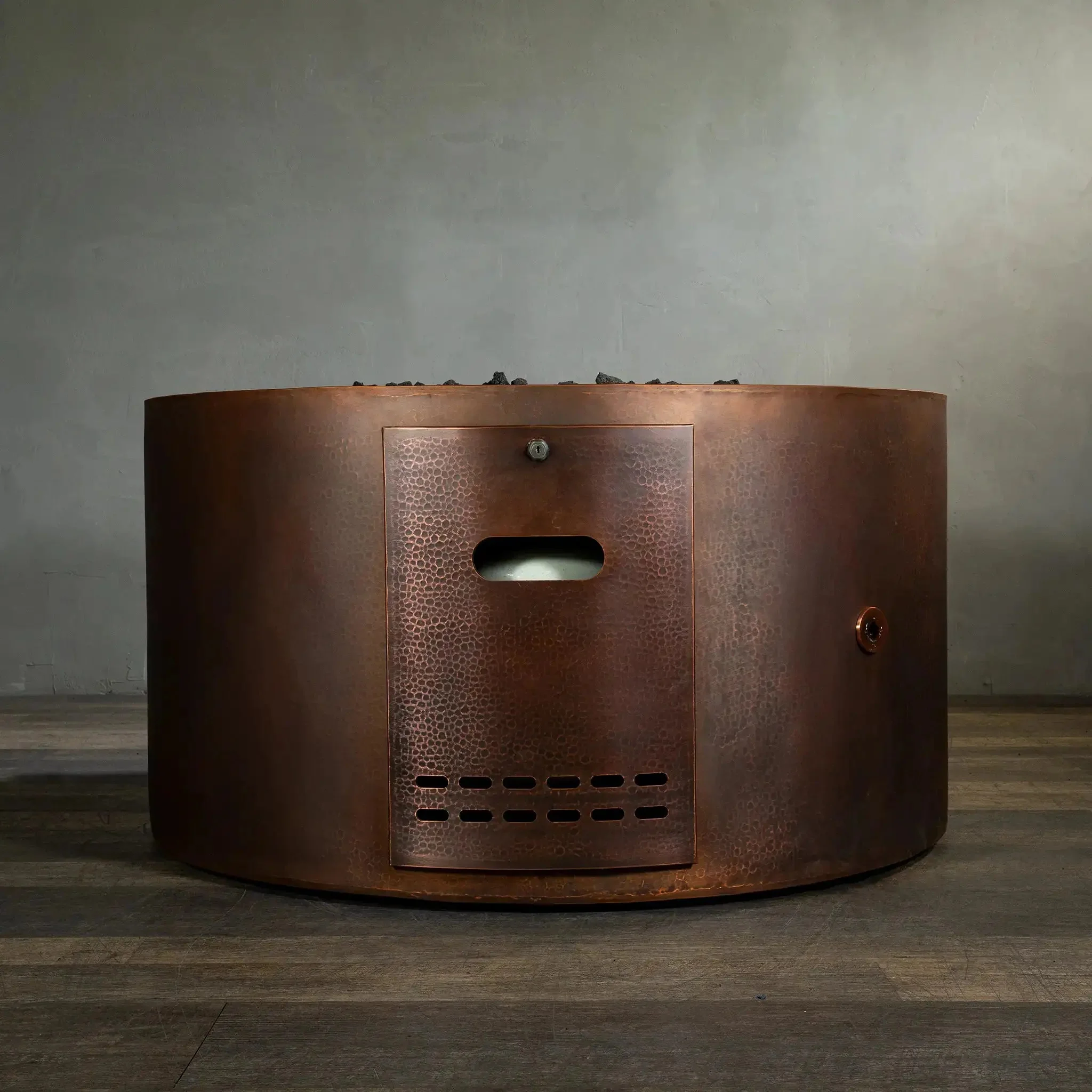 Moreno Gravity 36" W x 24" H Round Copper Propane Gas Fire Pit - MORGRAV3624 by Starfire Designs - Image 5
