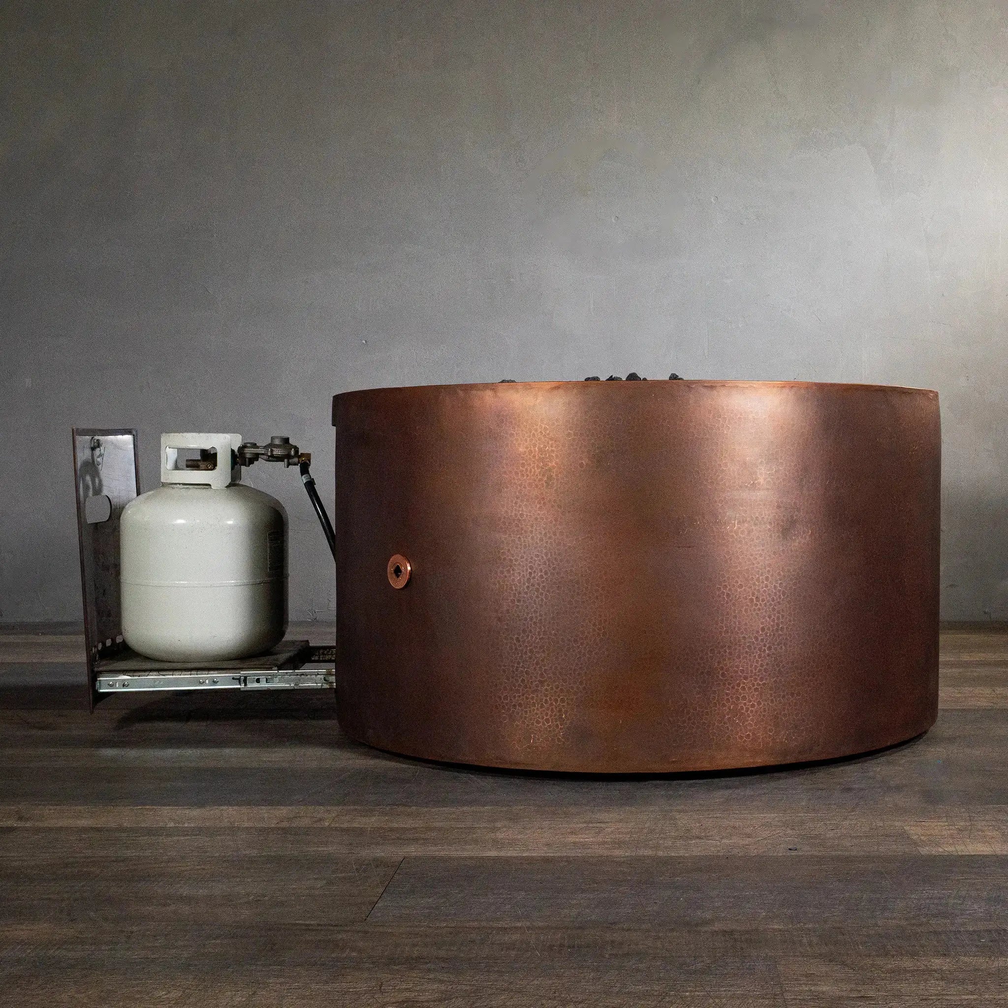 Moreno Gravity 36" W x 24" H Round Copper Propane Gas Fire Pit - MORGRAV3624 by Starfire Designs - Image 6