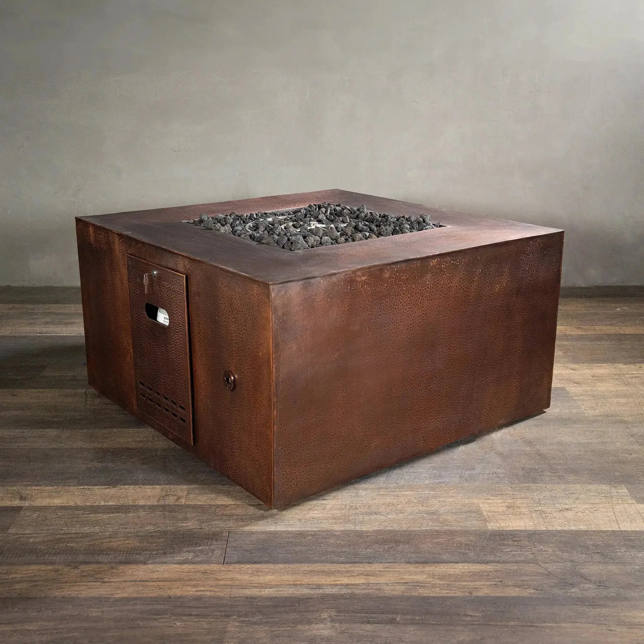 Starfire Designs Gravity Moreno 45" W Square Copper Fire Pit - MORGRAV454524 - Image 4