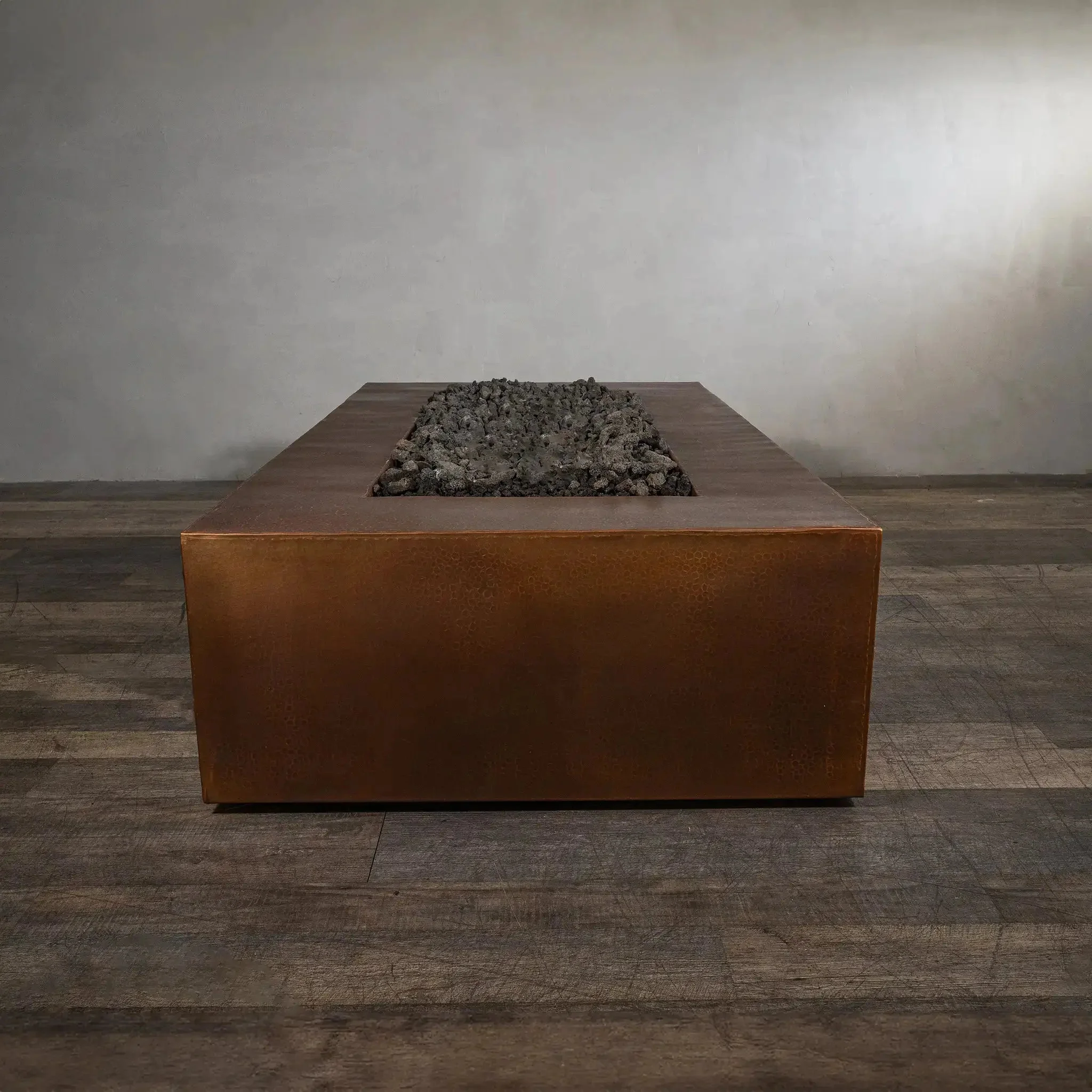 Starfire Designs Gravity Moreno 72" L x 38" W Rectangle Copper Fire Pit - MORGRAV723816 - Image 5