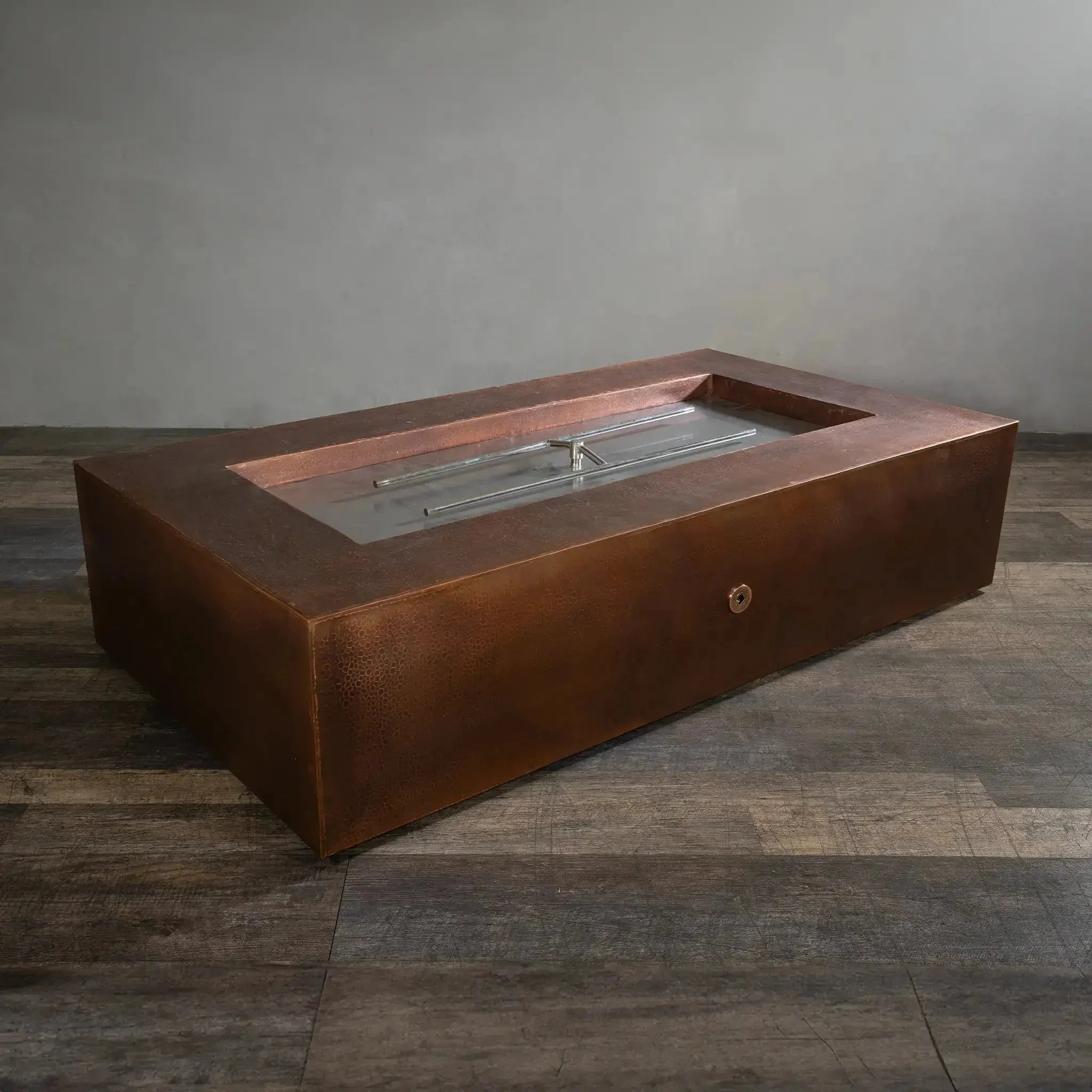 Starfire Designs Gravity Moreno 72" L x 38" W Rectangle Copper Fire Pit - MORGRAV723816 - Image 7
