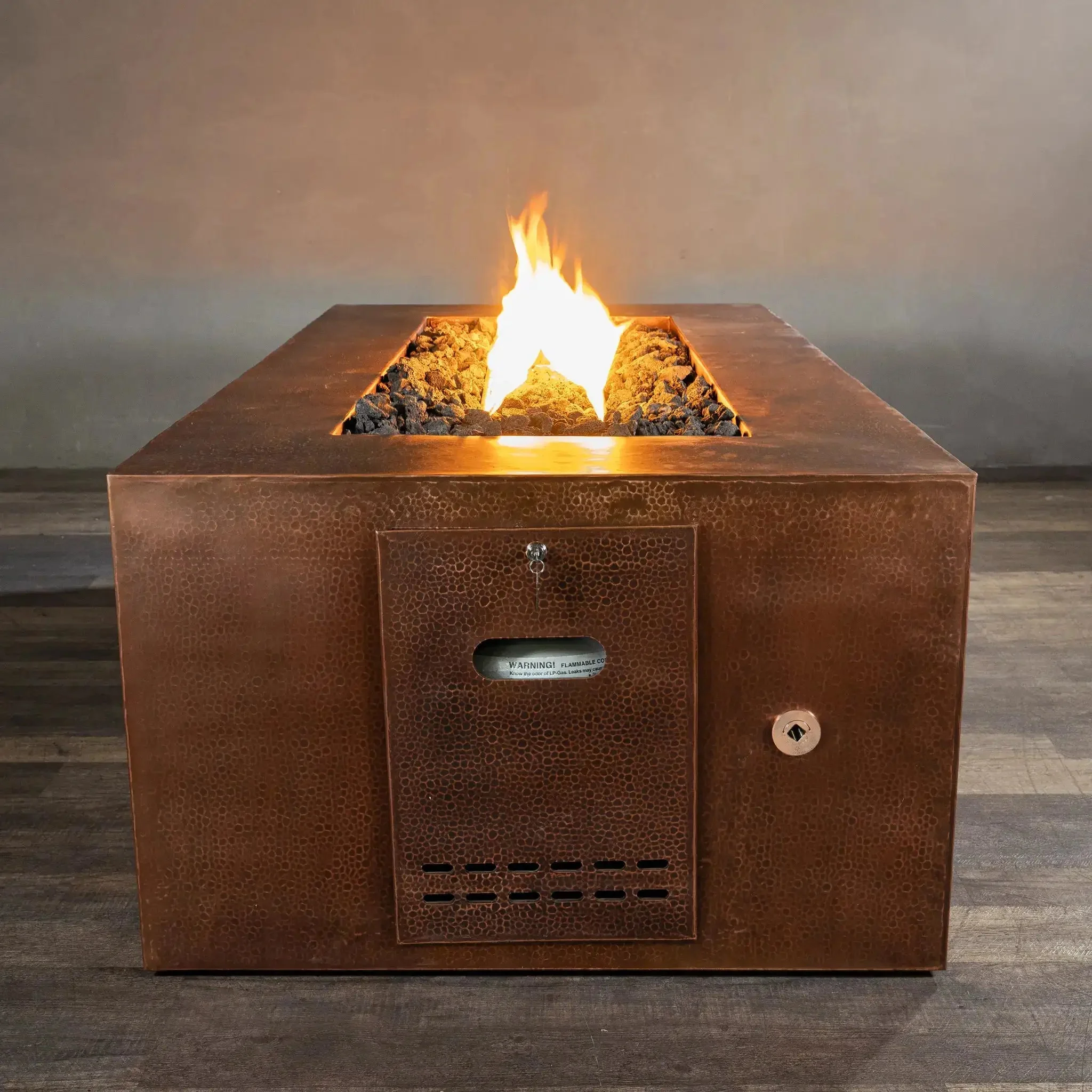 Starfire Designs Gravity Moreno 72" L x 38" W Rectangle Copper Fire Pit - MORGRAV723824 - Image 3