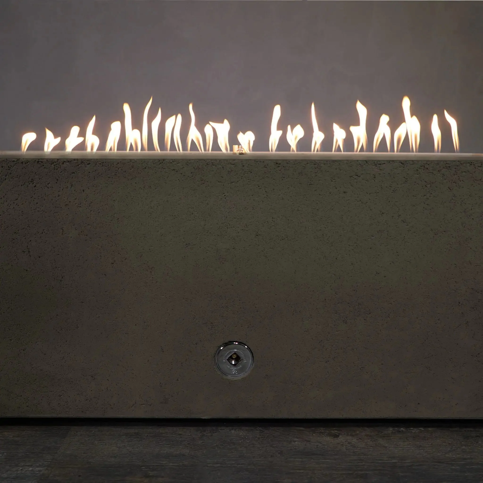 72" x 38" Rectangle Rustic Gravity Concrete (GFRC) Fire Pit - Natural Gas - 110V CSA On/Off Electronic Ignition System - Brown by Starfire Designs - Image 9