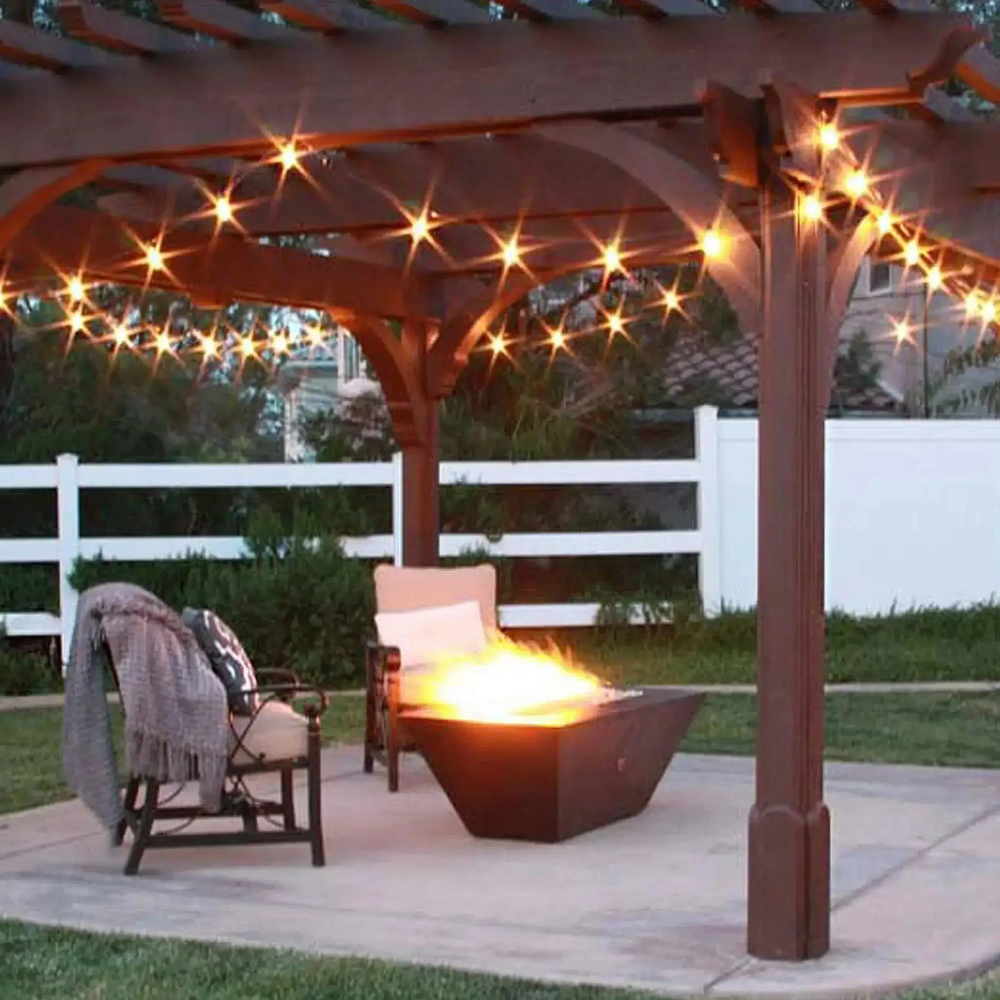 Largo Moreno 60" L x 26" W Rectangle Copper Fire Pit - MORENO-LRGO-602619 by Starfire Designs - Image 3