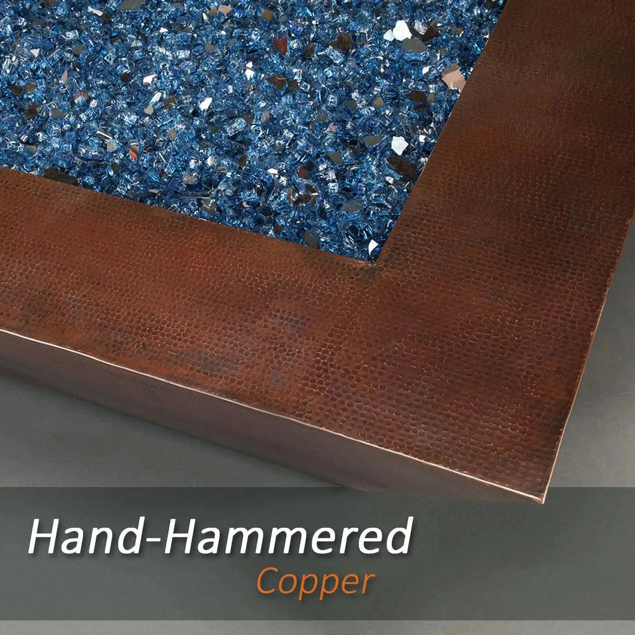 Largo Moreno 60" L x 26" W Rectangle Copper Fire Pit - MORENO-LRGO-602619 by Starfire Designs - Image 6