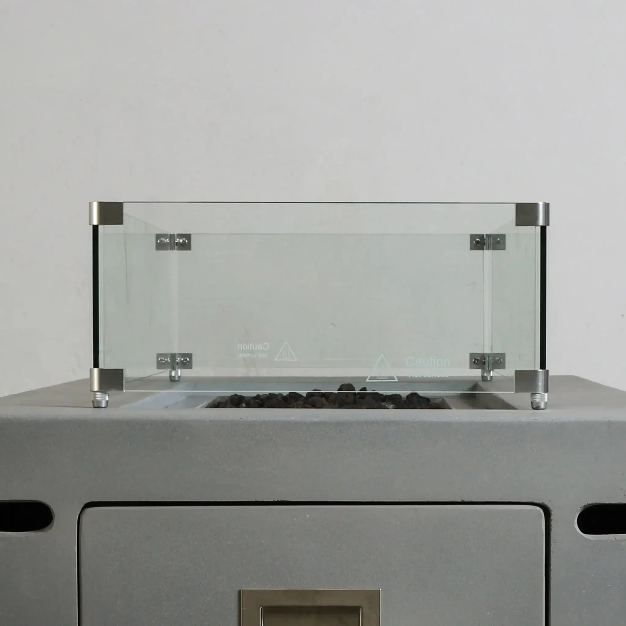 Linear Beton Glass Wind Guard by Starfire Designs - Image 6
