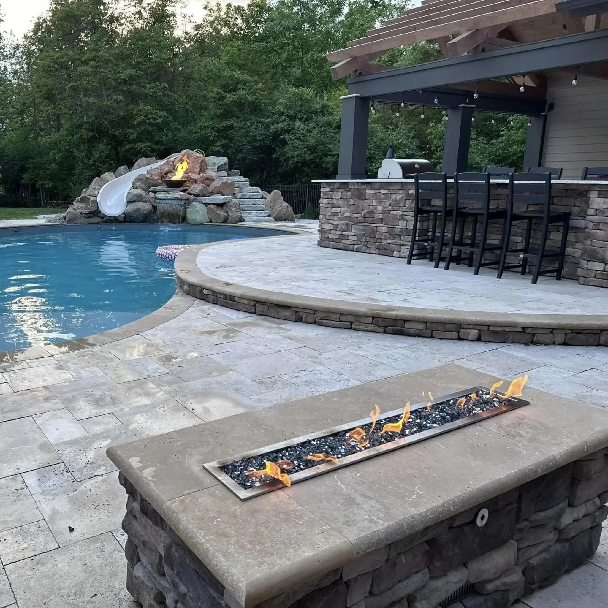 Linear Trough Torpedo Drop-In On/Off Electronic Ignition Fire Pit T-Burner Kit by HPC Fire - Image 14
