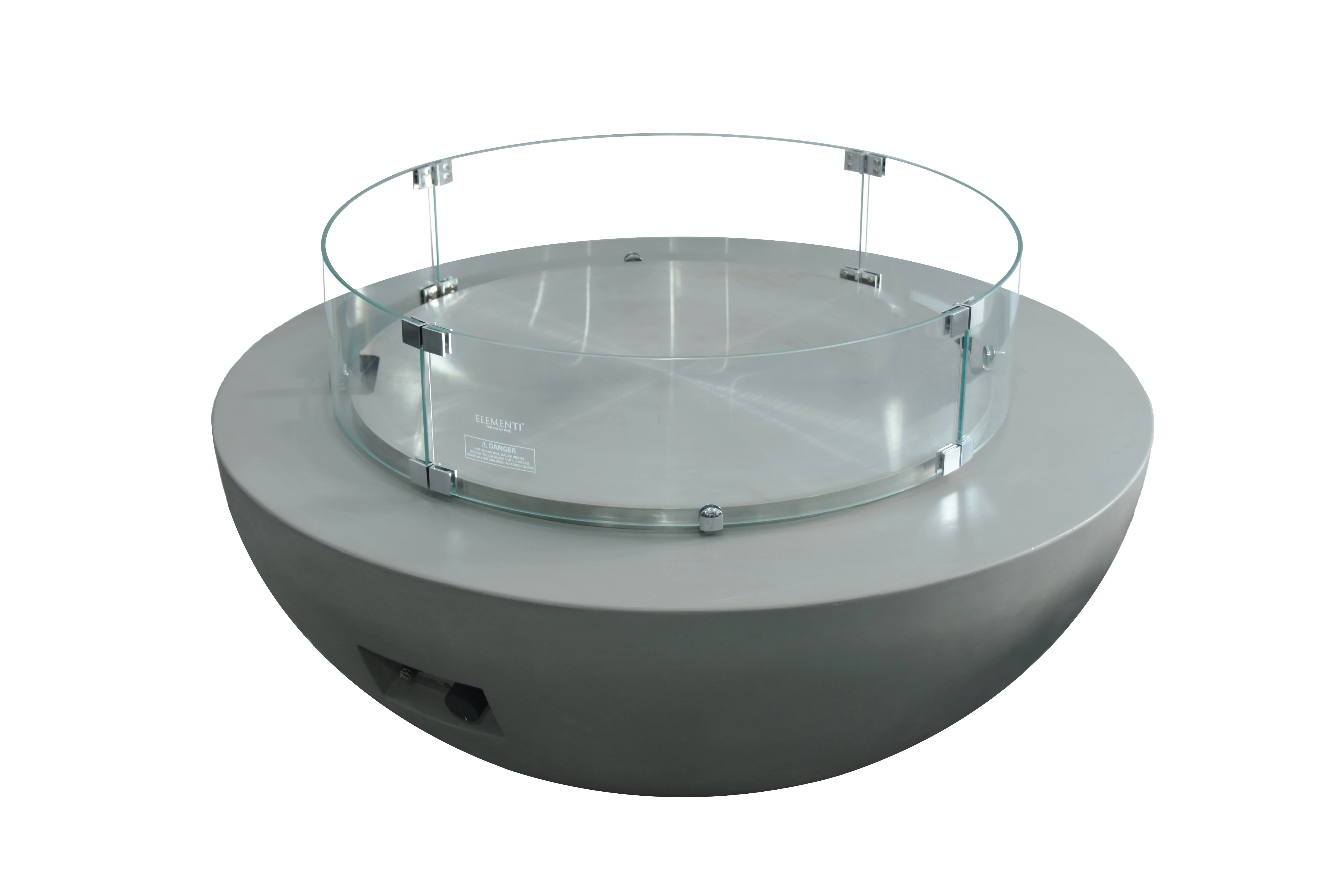42" Round Lunar Concrete Fire Bowl by Elementi - Image 13