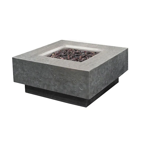 36" Square Manhattan Concrete Fire Table by Elementi - Image 6