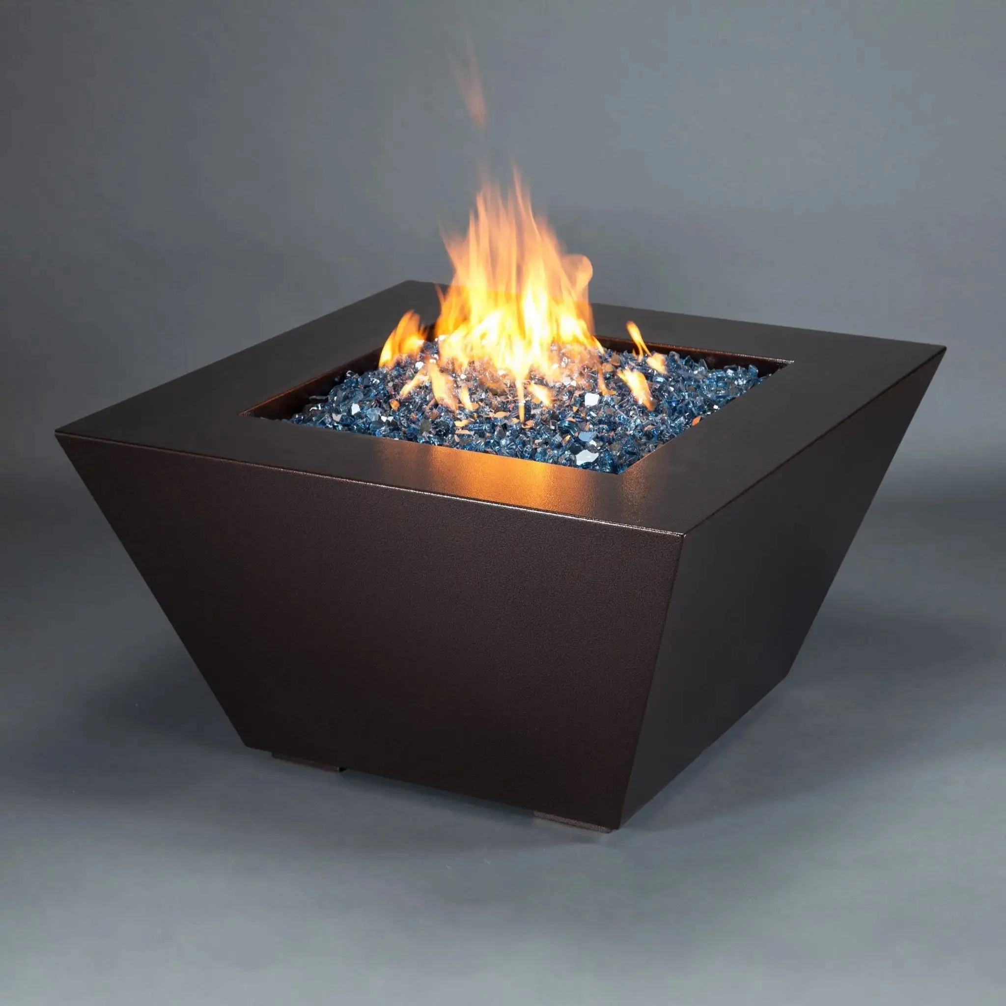 Mill 40" W Copper Vein Square Steel Match Lit Propane/Natural Gas Fire Pit - SD-FP-MILL-404024-LPT-COPV-ML by Starfire Designs