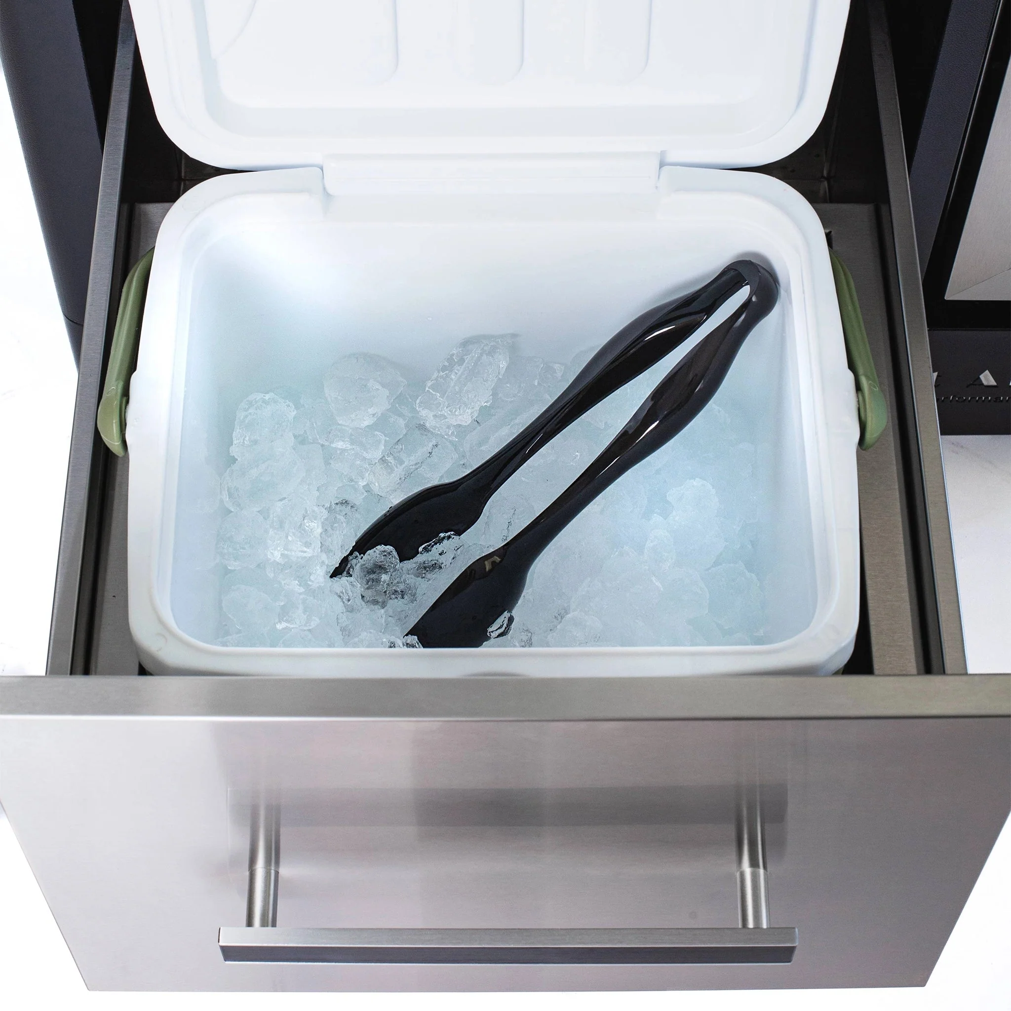 Mobile Outdoor Prep Center with Fridge Stainless Steel Outdoor Bar Cart - MAPCL by Mont Alpi - Image 7