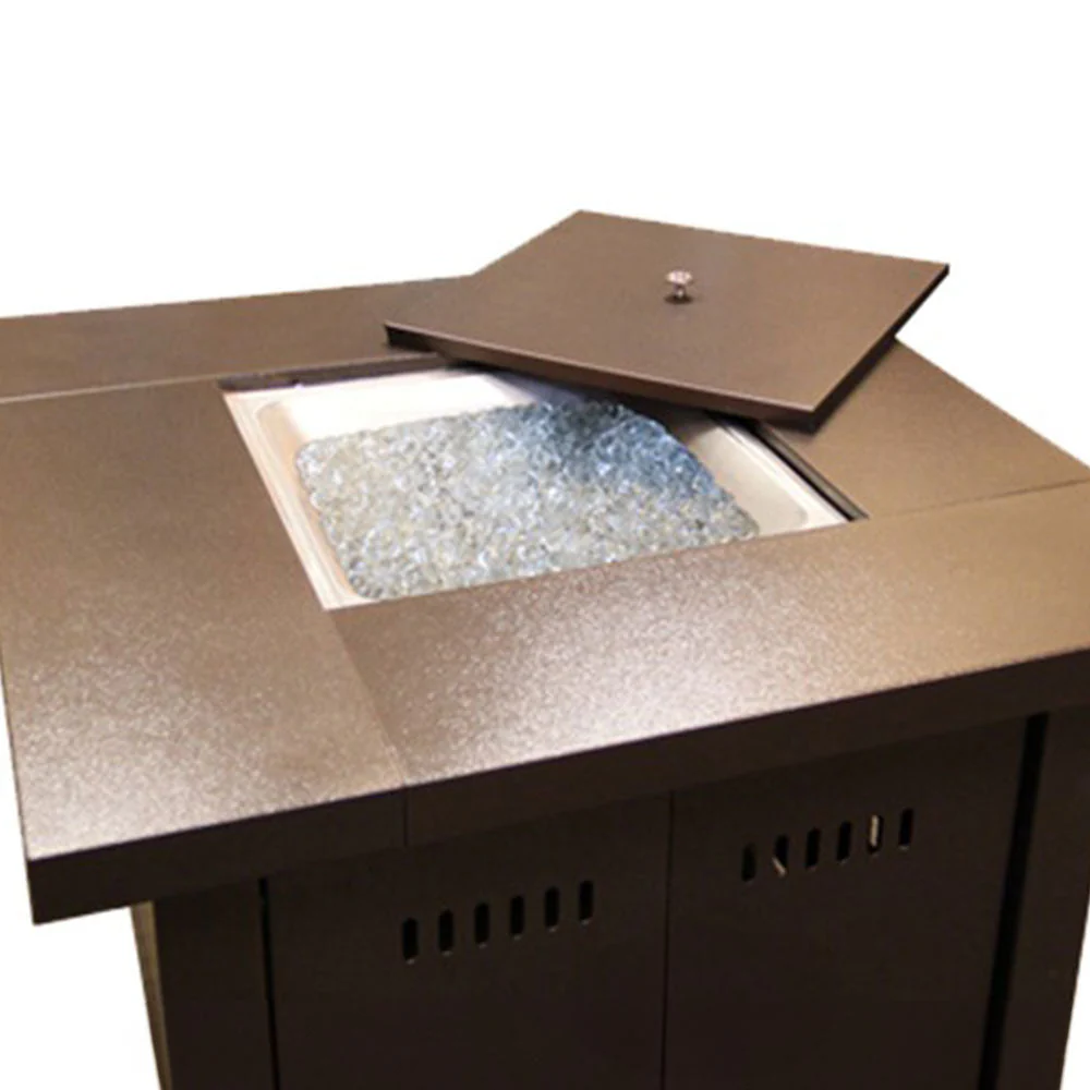 Modern Hammered Bronze Fire Pit - Image 9