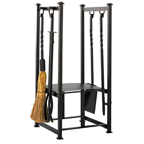 Olde World Iron Log Rack with Tools