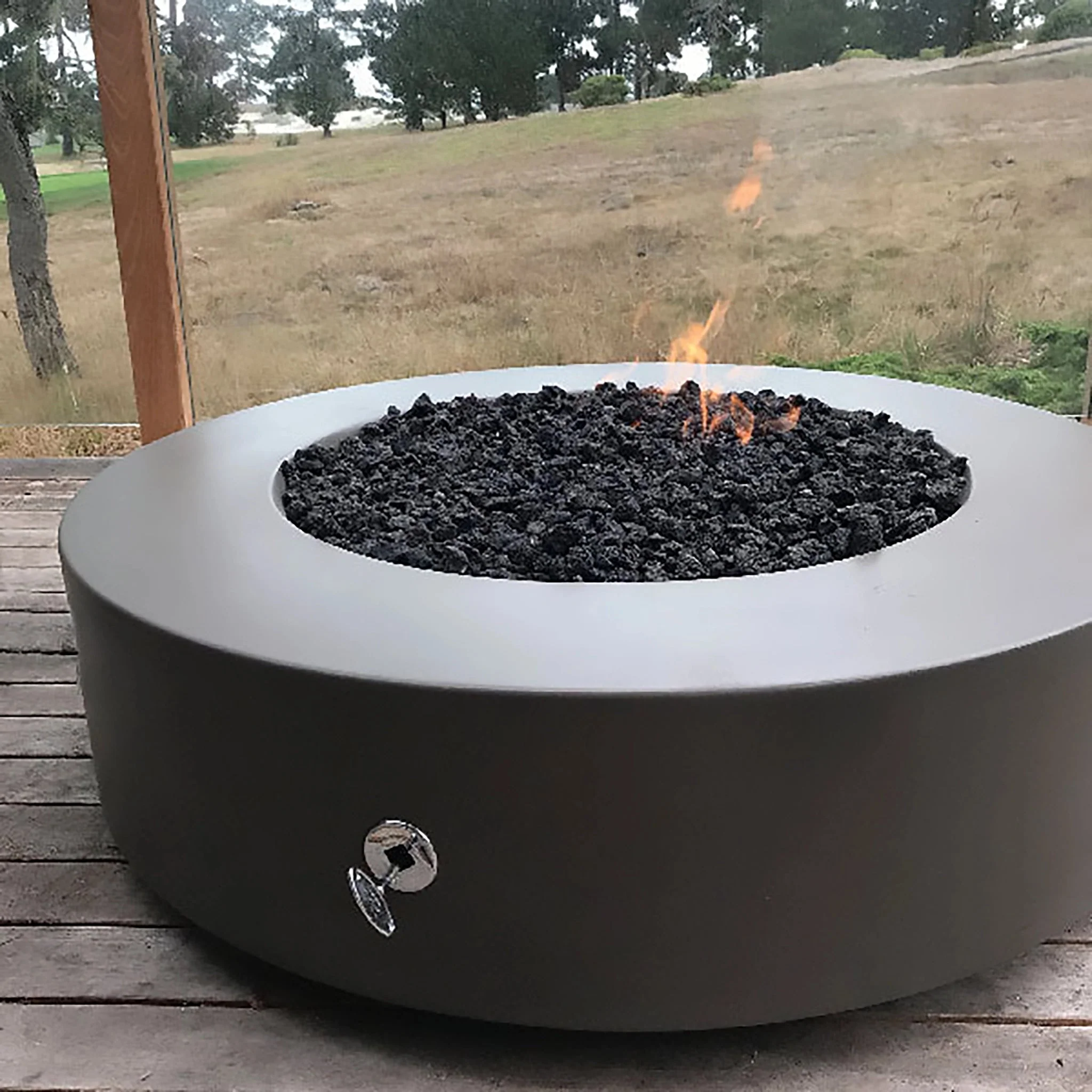 The Outdoor Plus 42" Occasional Height Florence Match Lit Concrete Fire Pit - Image 38